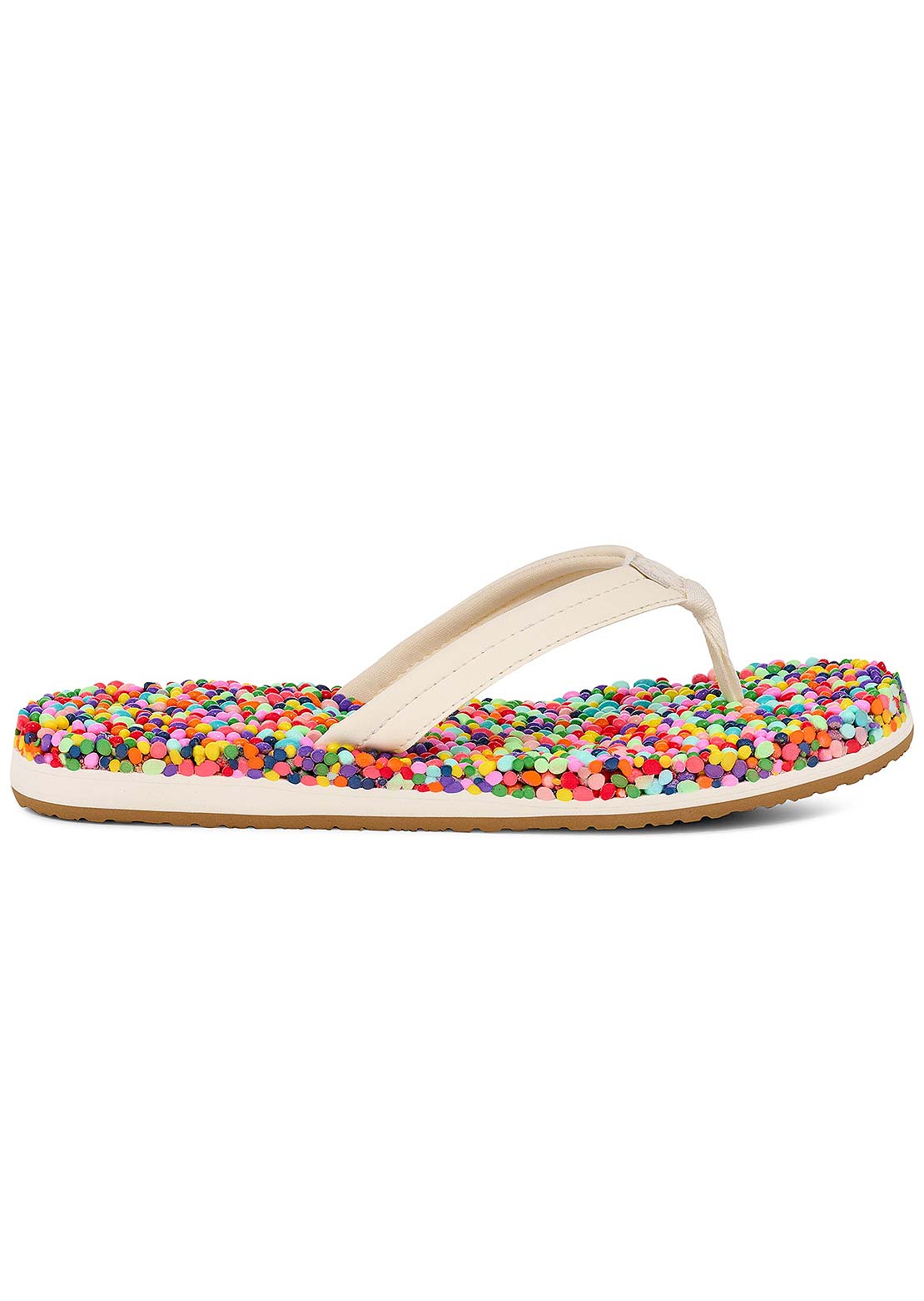 Sanuk Women's Bubblecush Sandals Rainbow Confetti