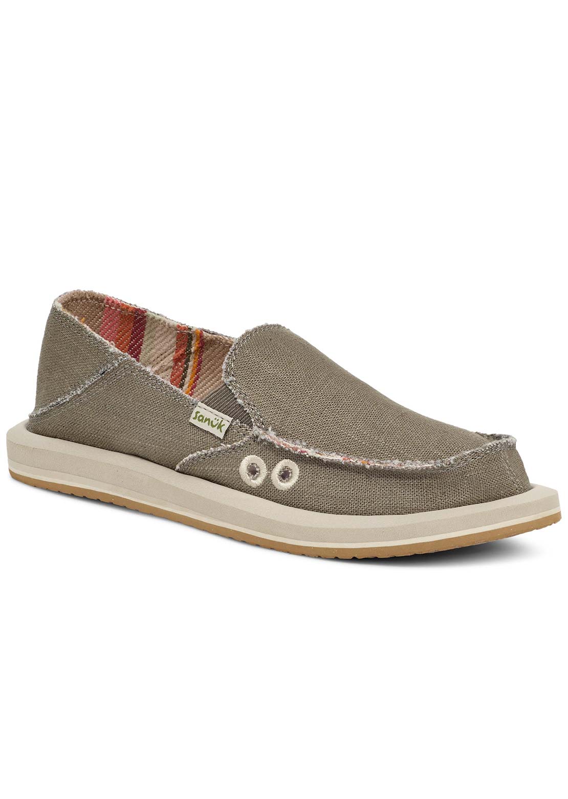 Sanuk Women's Donna Hemp Shoes Smokey Olive
