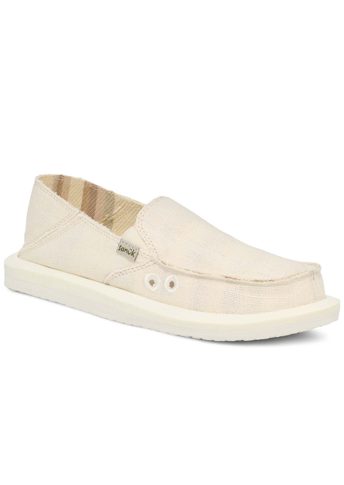 Sanuk Women's Donna Hemp Shoes White