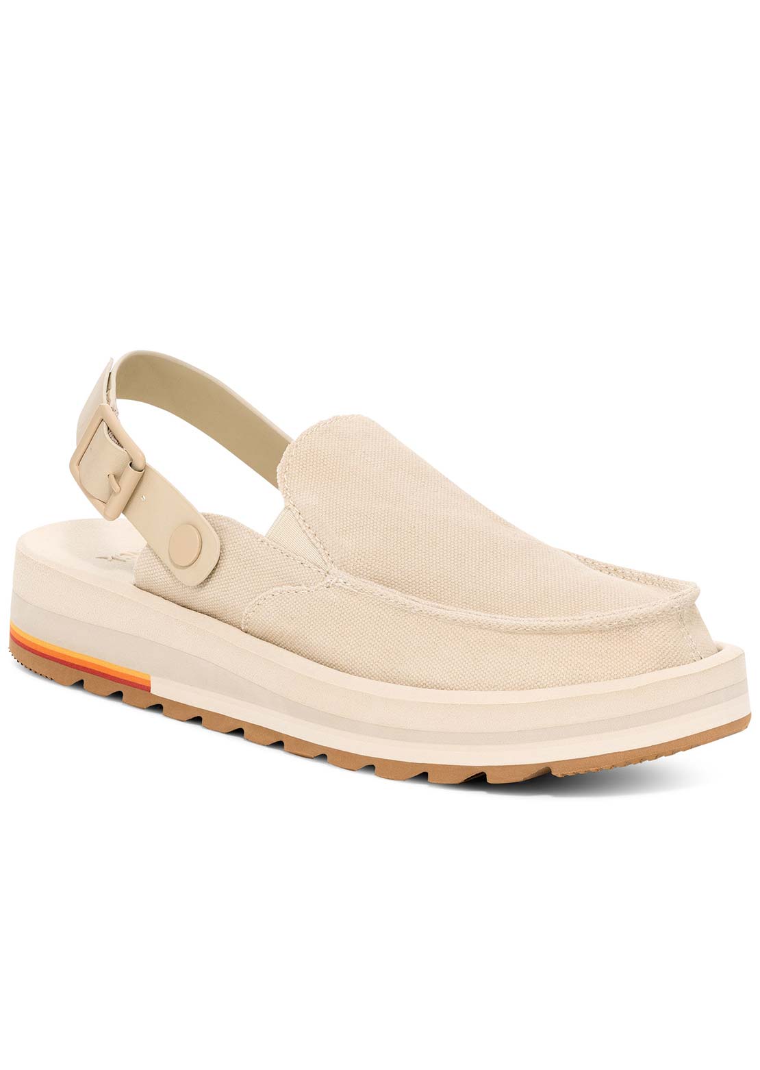 Sanuk Women's Donna Mesa Mule Shoes Brown Rice