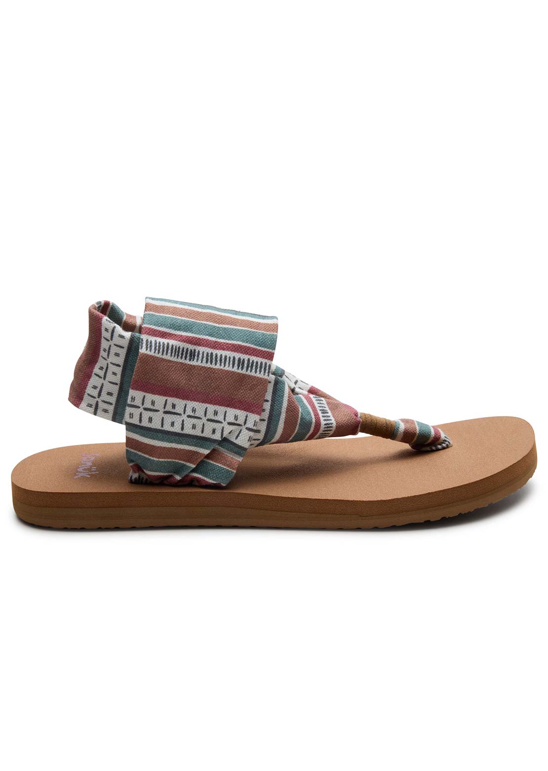 Sanuk Women's Sling ST Dash And Stripe Sandals Multi
