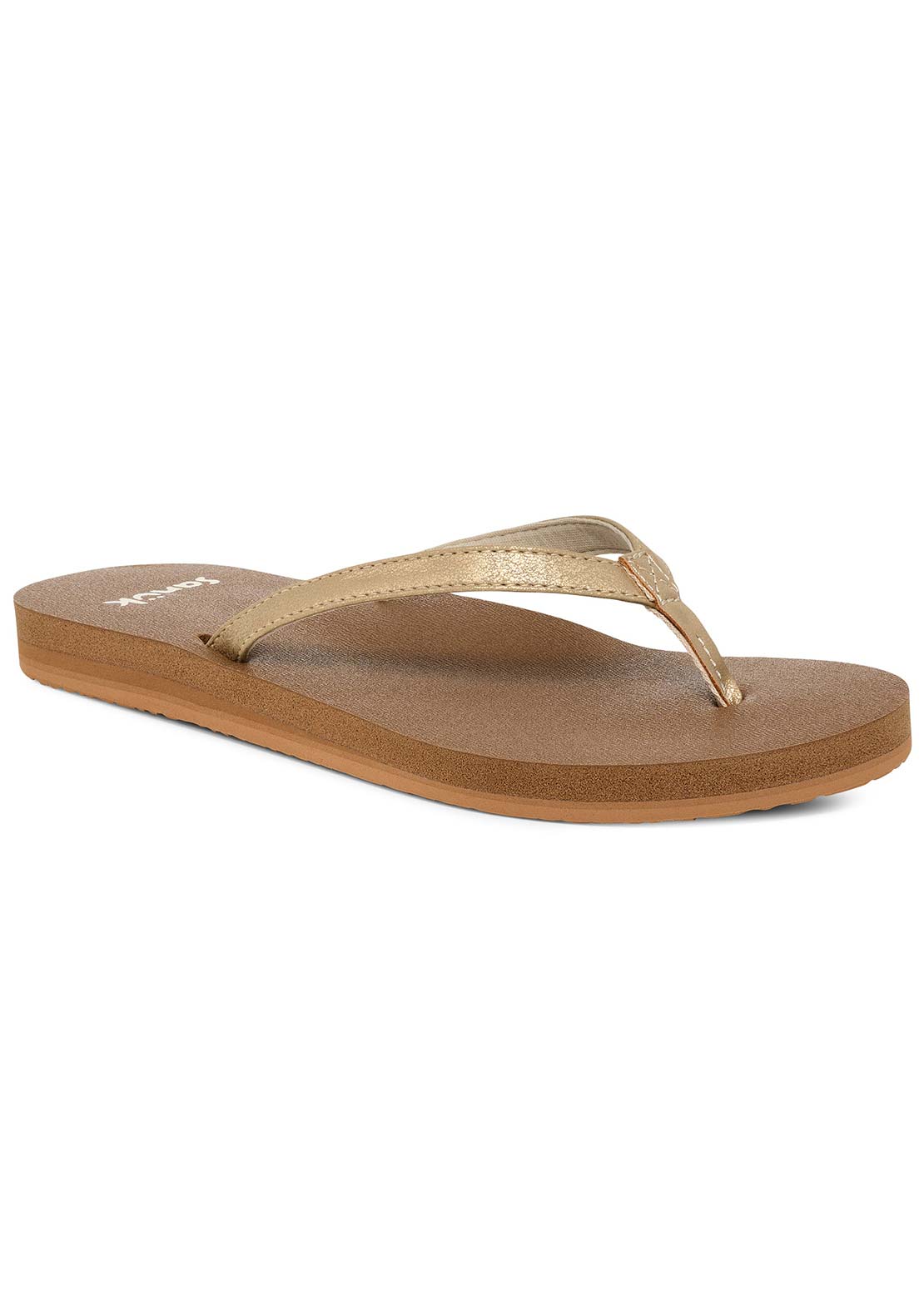 Sanuk Women's Yoga Joy II Shimmer Sandals Champagne