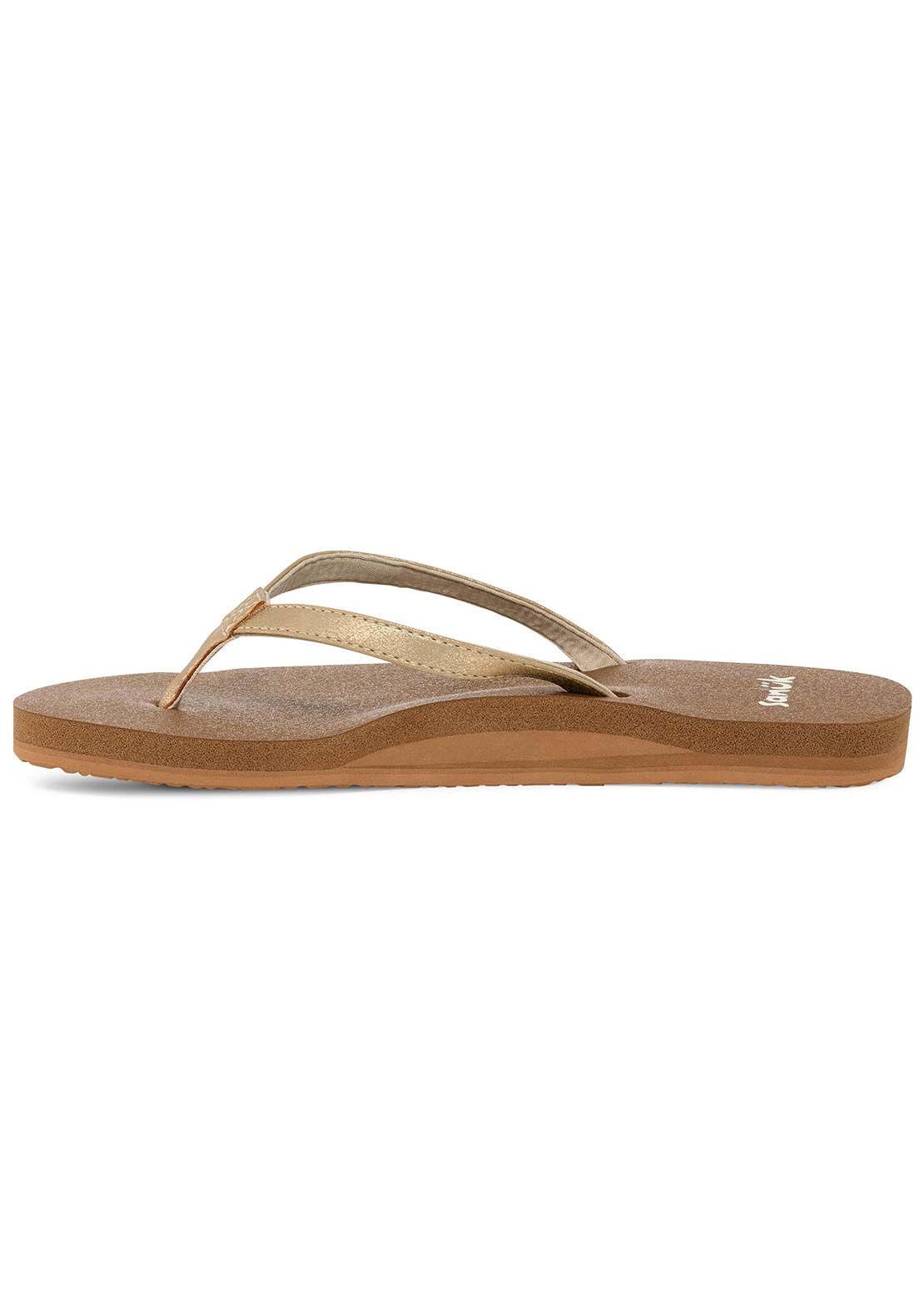Sanuk Women's Yoga Joy II Shimmer Sandals Champagne
