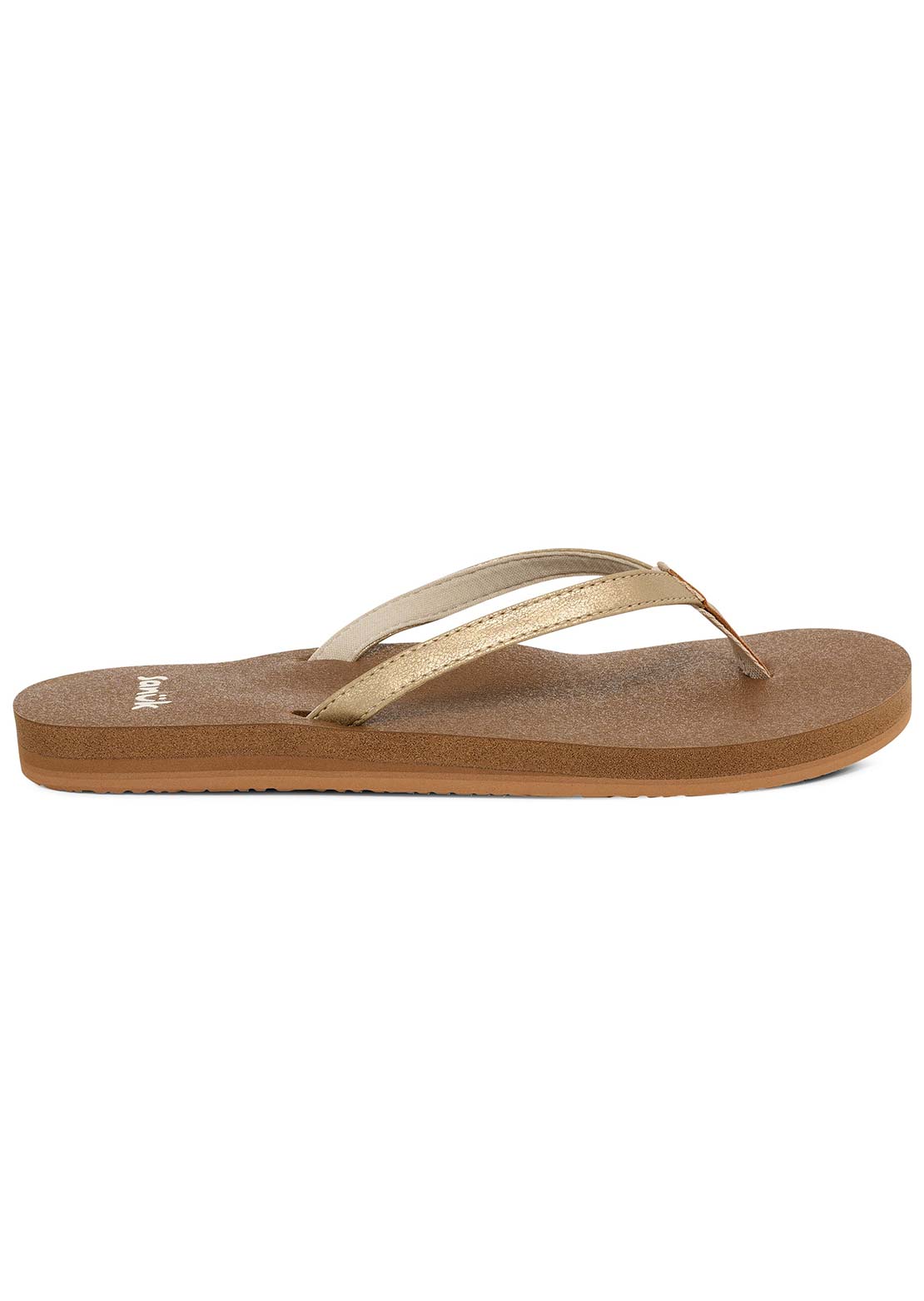 Sanuk Women's Yoga Joy II Shimmer Sandals Champagne