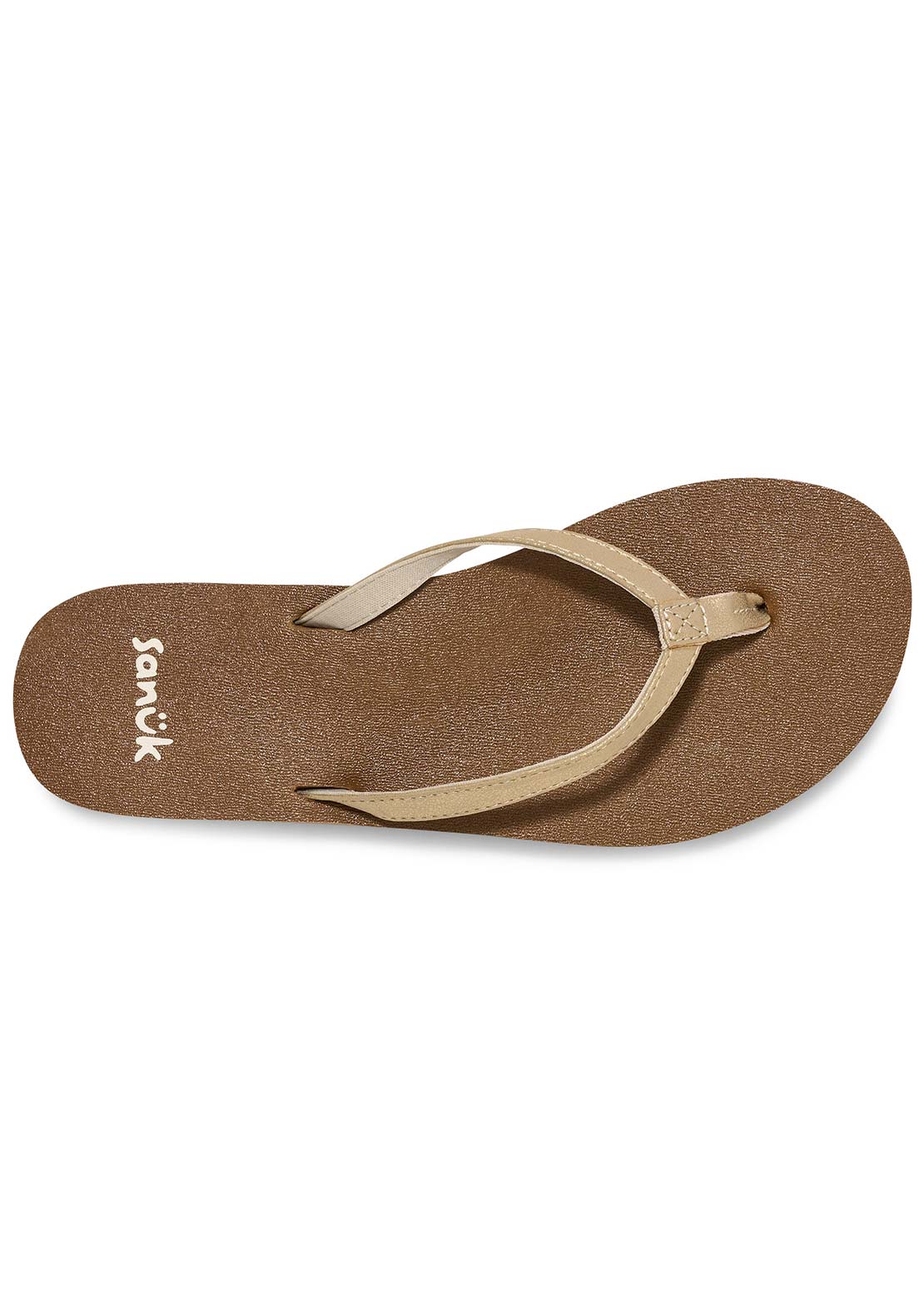 Sanuk Women's Yoga Joy II Shimmer Sandals Champagne