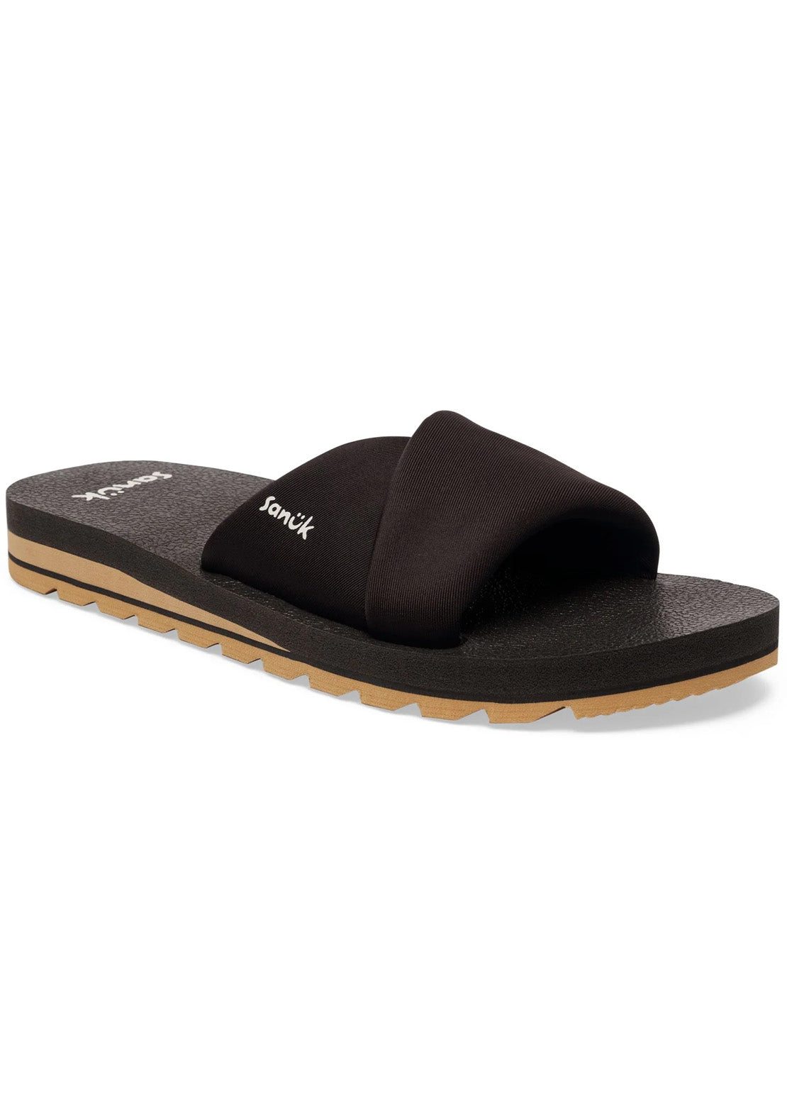 Sanuk Women's Yoga Origami Slide Sandals Black