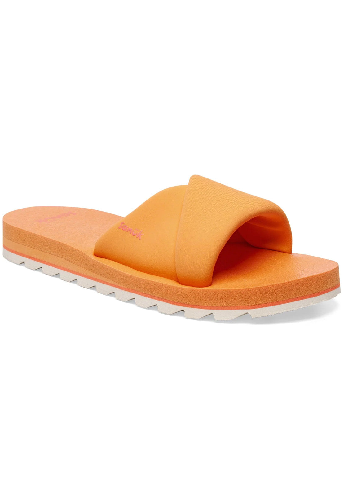 Sanuk Women's Yoga Origami Slide Sandals Papaya