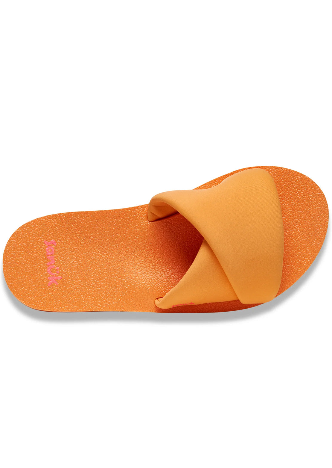 Sanuk Women's Yoga Origami Slide Sandals Papaya