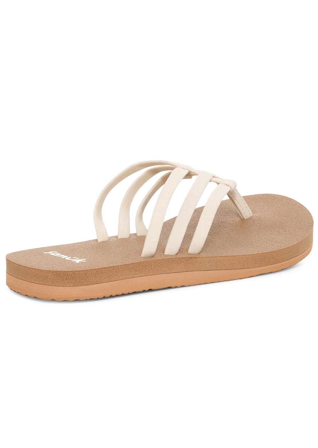 Sanuk Women's Yoga Sandy II Sandals Tan/White