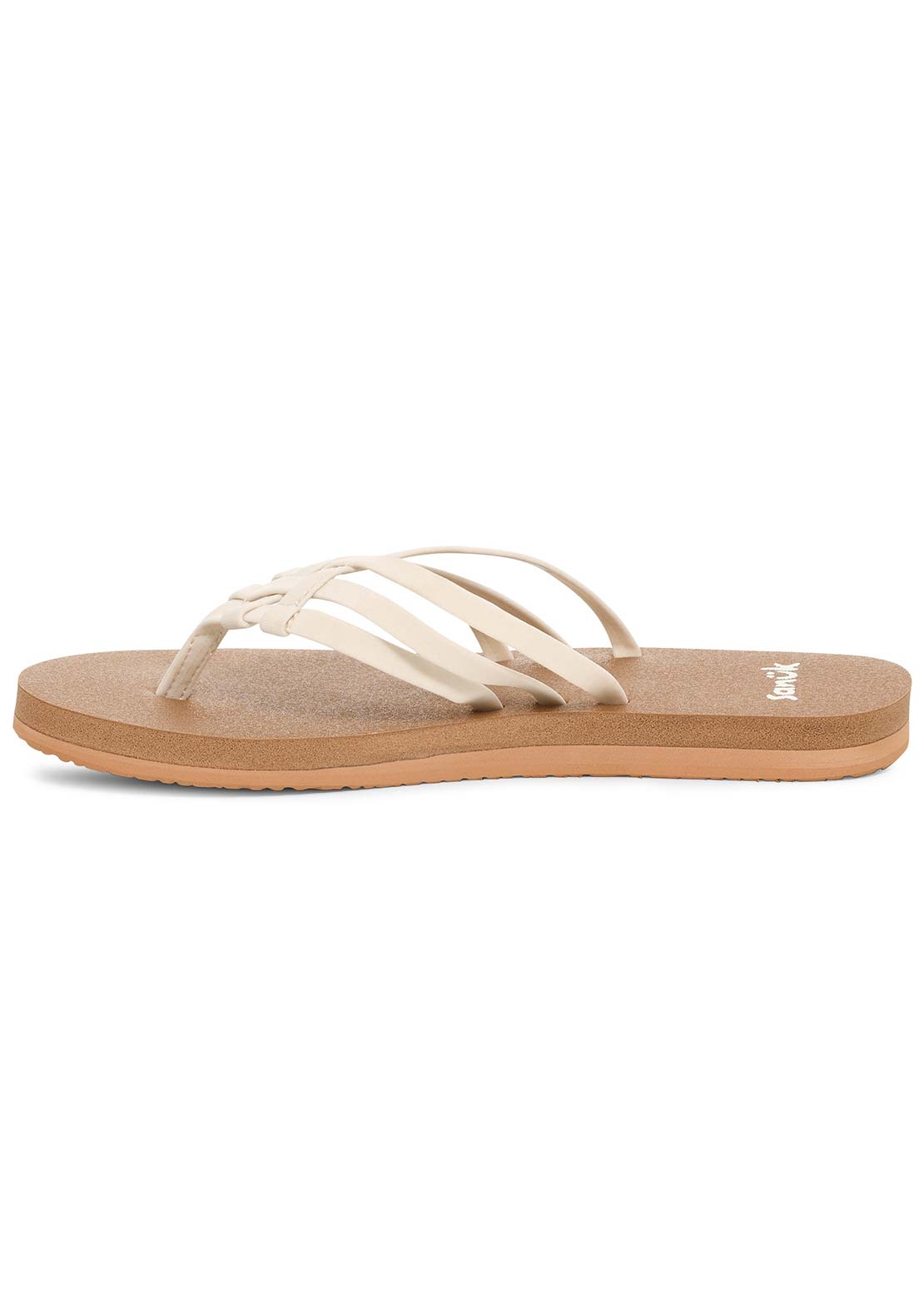 Sanuk Women's Yoga Sandy II Sandals Tan/White