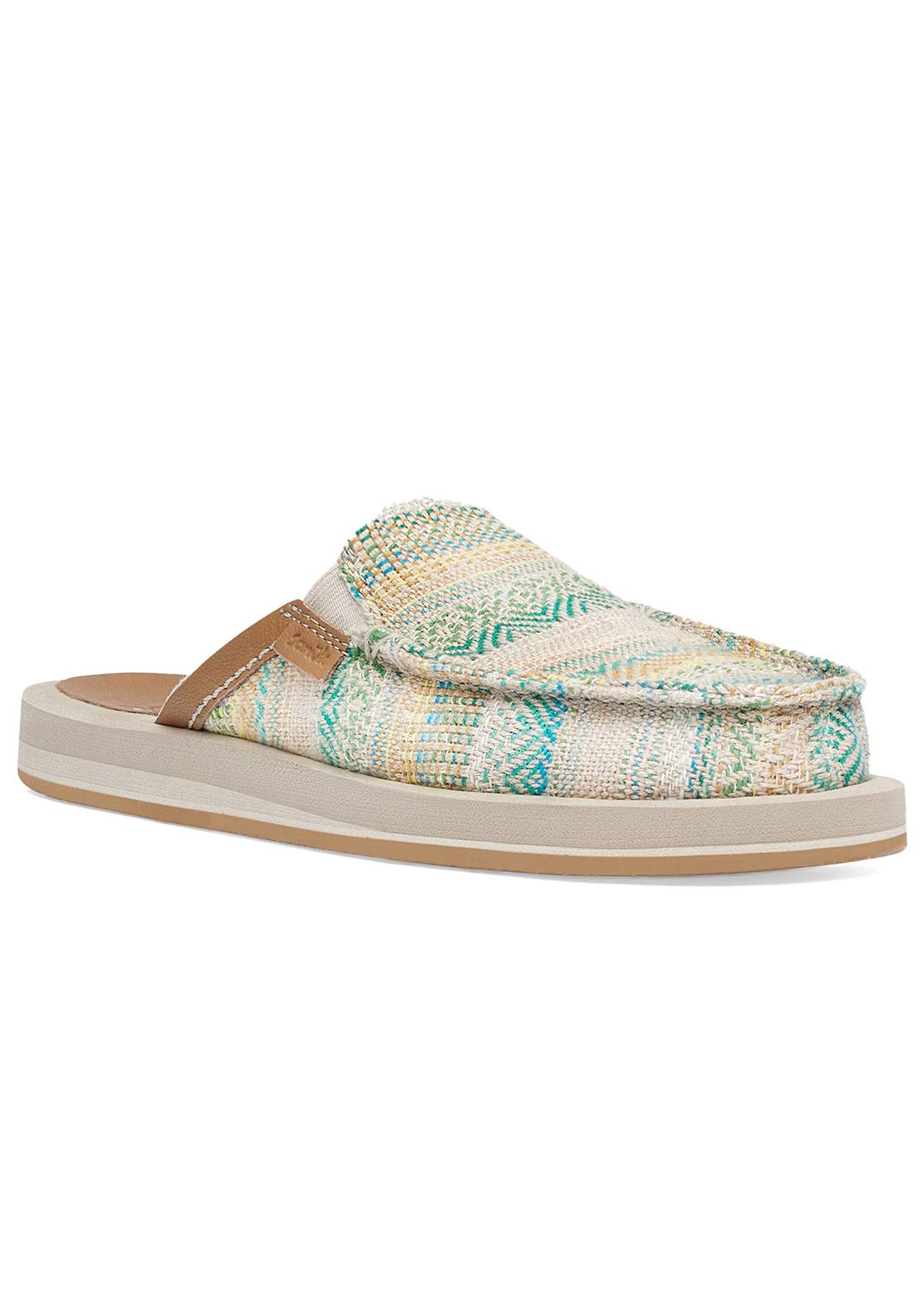 Sanuk Women's You Got My Back ST Artesano Slippers Blue/Green