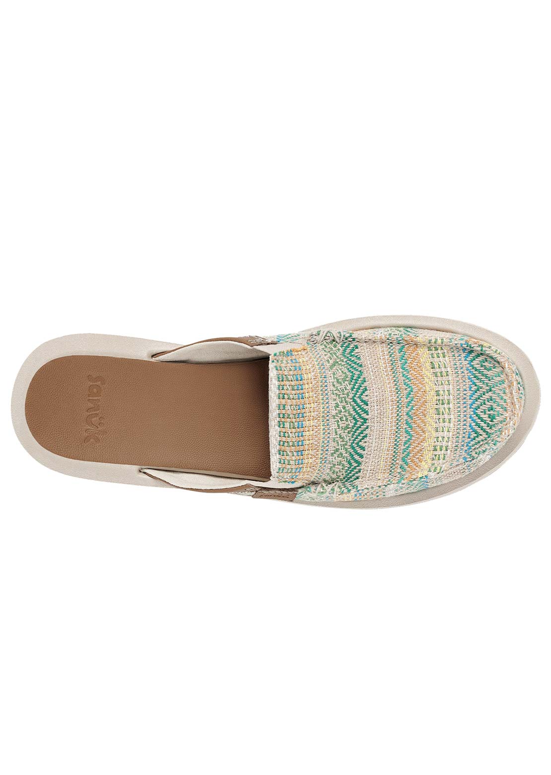 Sanuk Women's You Got My Back ST Artesano Slippers Blue/Green