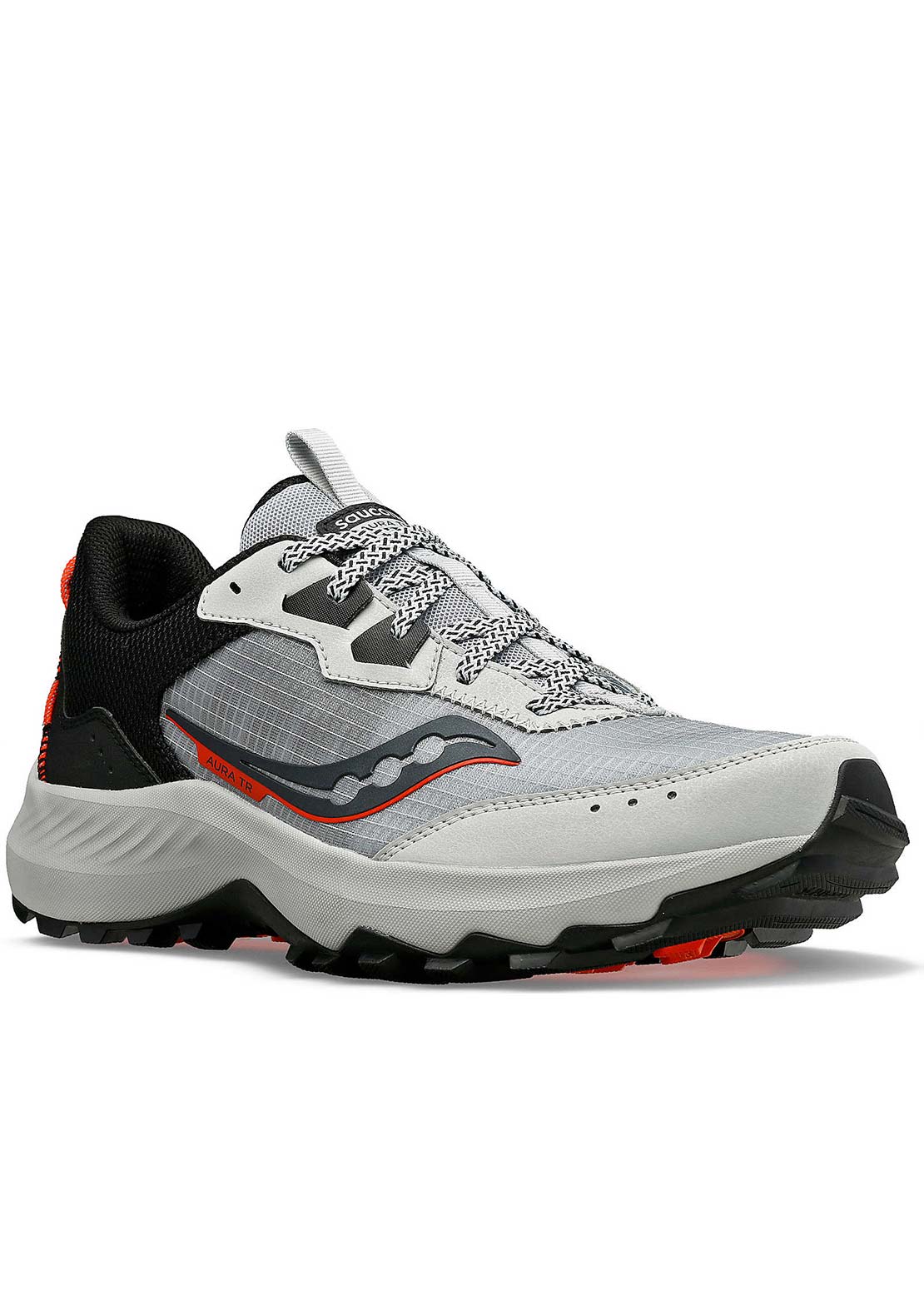 Saucony Men&#39;s Aura TR Running Shoes Concrete/Black