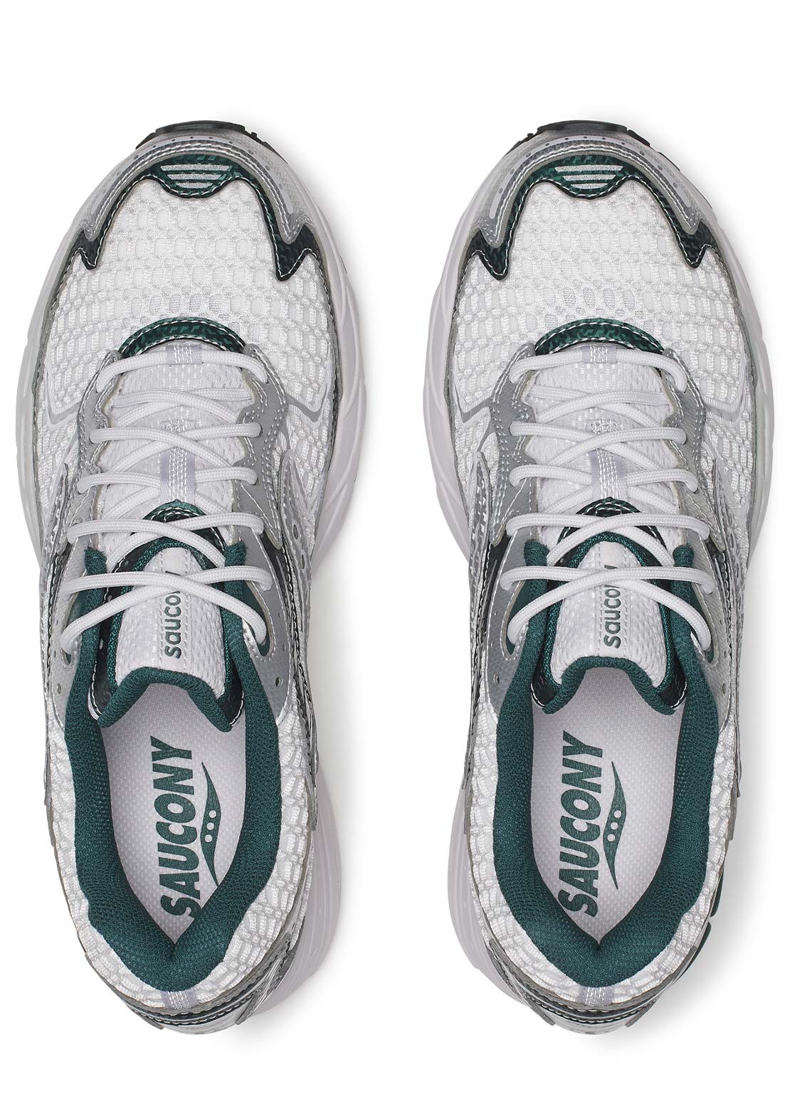 Saucony Men's Progrid Ride 1 Shoes Silver/Fog/Pine