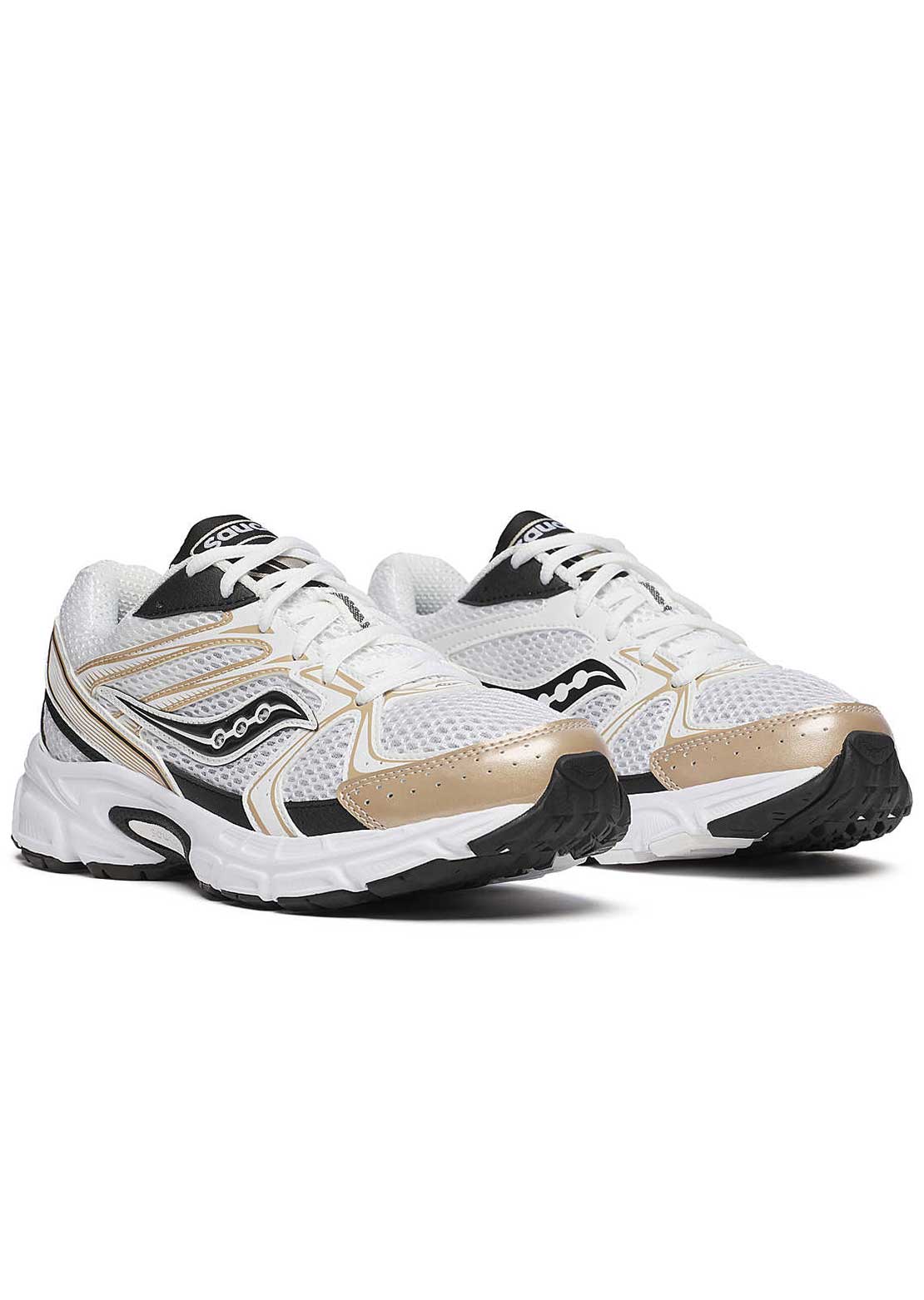 Saucony Men's Ride Millennium Shoes White/Gold/Black