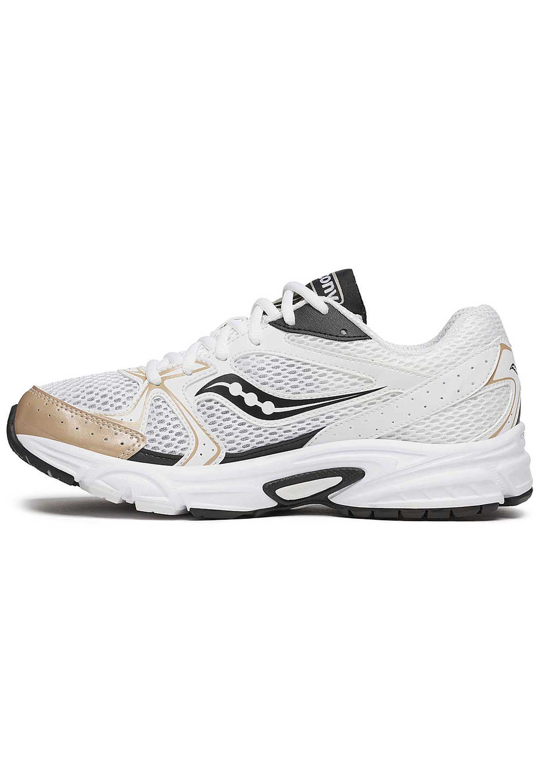 Saucony Men's Ride Millennium Shoes White/Gold/Black