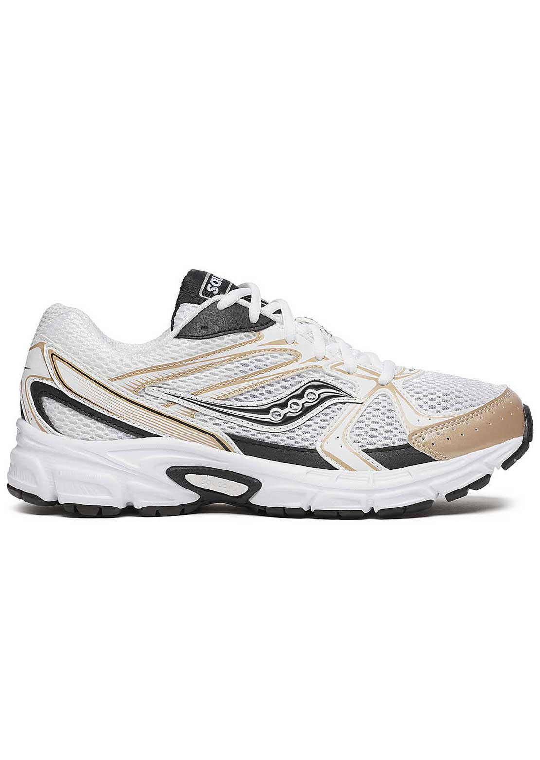 Saucony Men's Ride Millennium Shoes White/Gold/Black