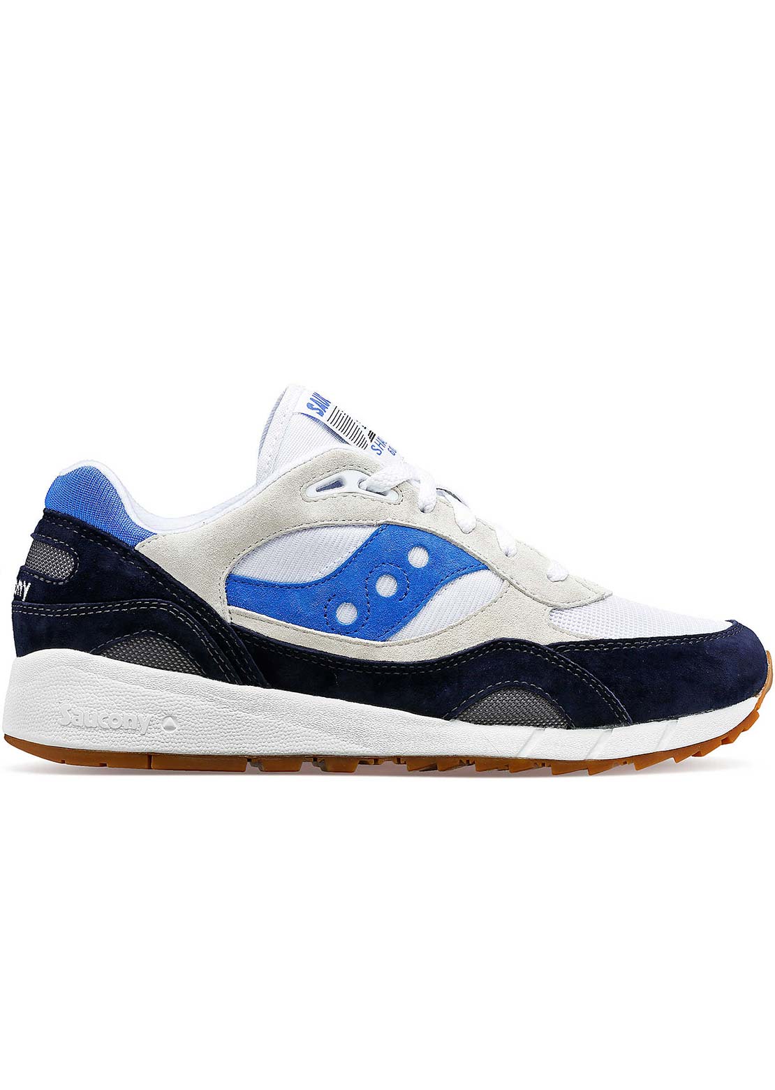 Saucony Men&#39;s Shadow 6000 Shoes White/Navy/Blue