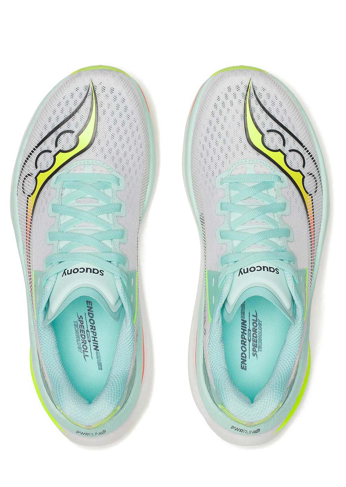 Saucony Women's Endorphin Azura Shoes White/Splash
