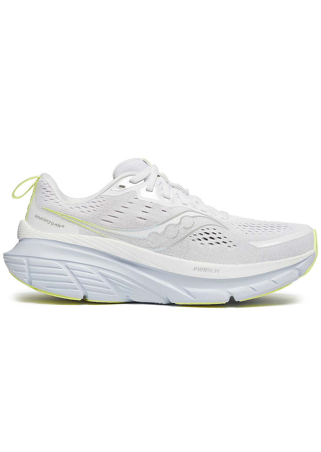 Saucony Women's Guide 18 Shoes White/Ice Melt