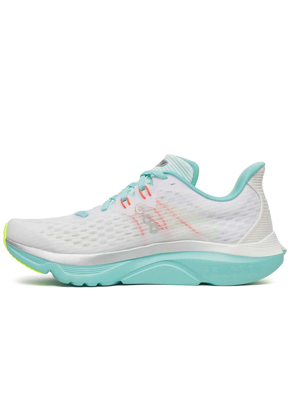 Saucony Women's Kinvara 16 Shoes White/Aqua