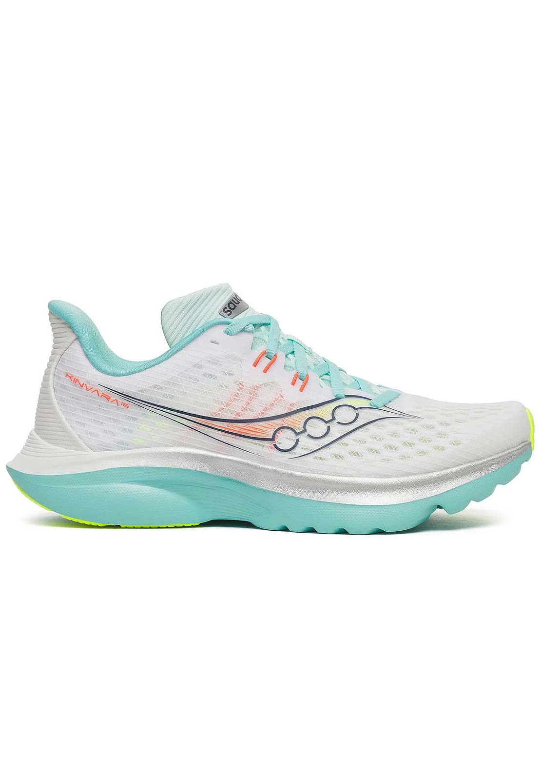 Saucony Women's Kinvara 16 Shoes White/Aqua