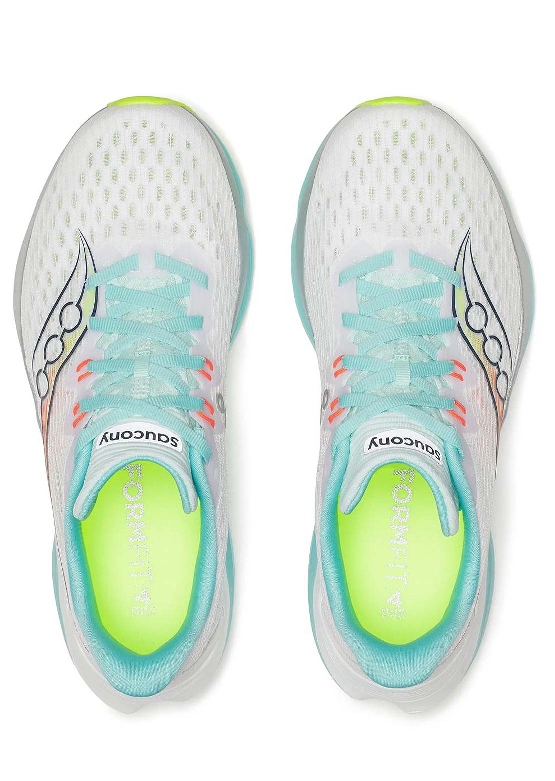 Saucony Women's Kinvara 16 Shoes White/Aqua