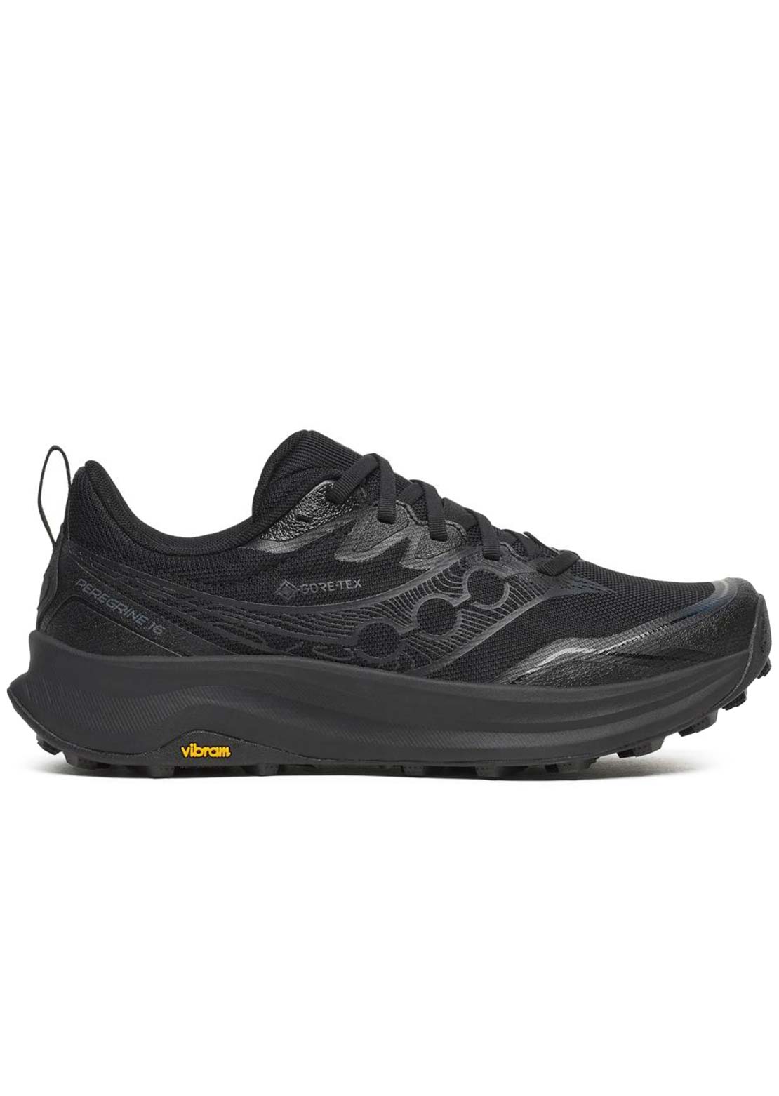 Saucony Women's Peregrine 16 GORE-TEX Shoes Triple Black