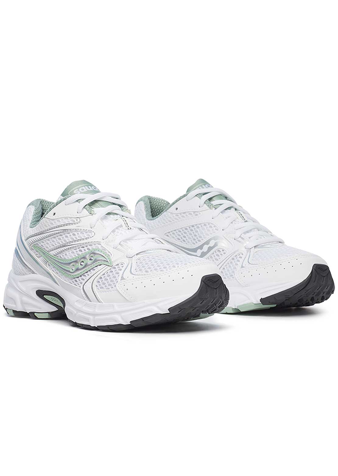 Saucony Women's Ride Millennium Shoes White/Sage