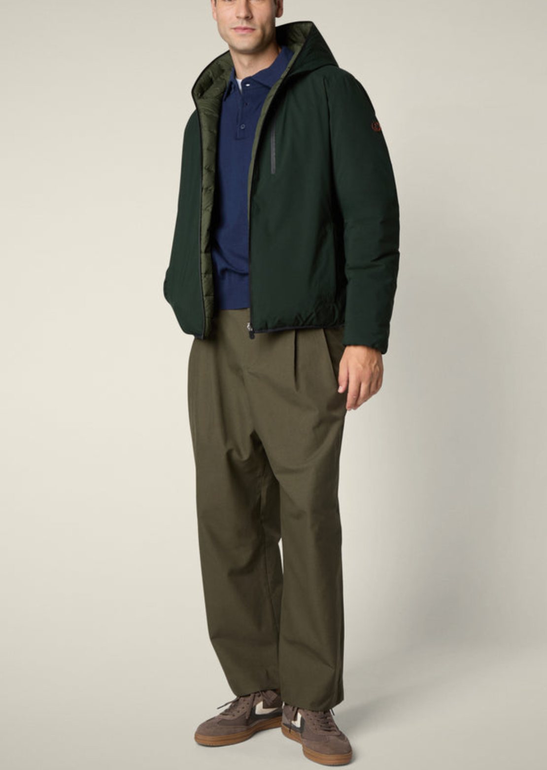 Save The Duck Men's Ezra Jacket Land Green