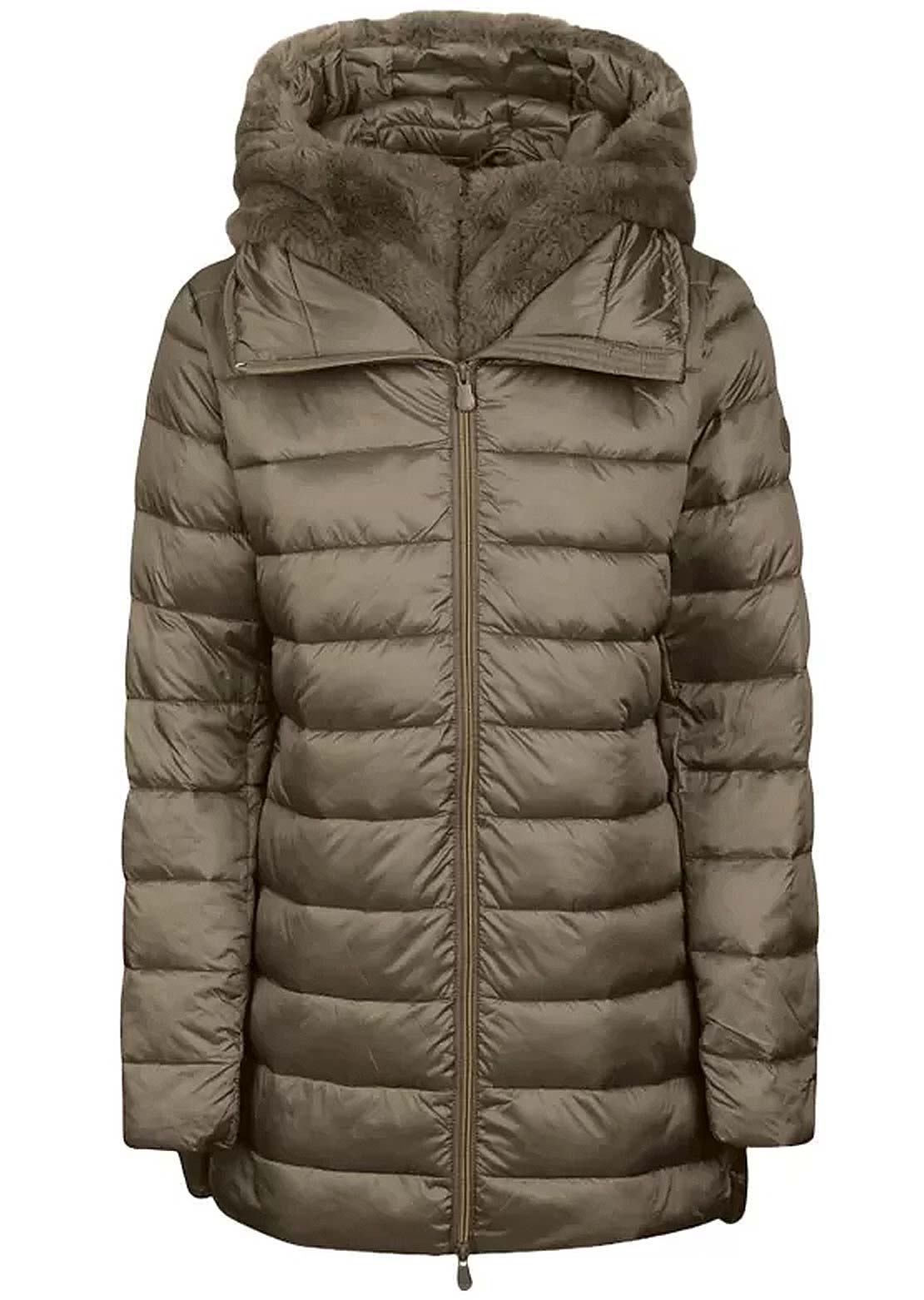 Save The Duck Women's Matilda Jacket Mud Grey