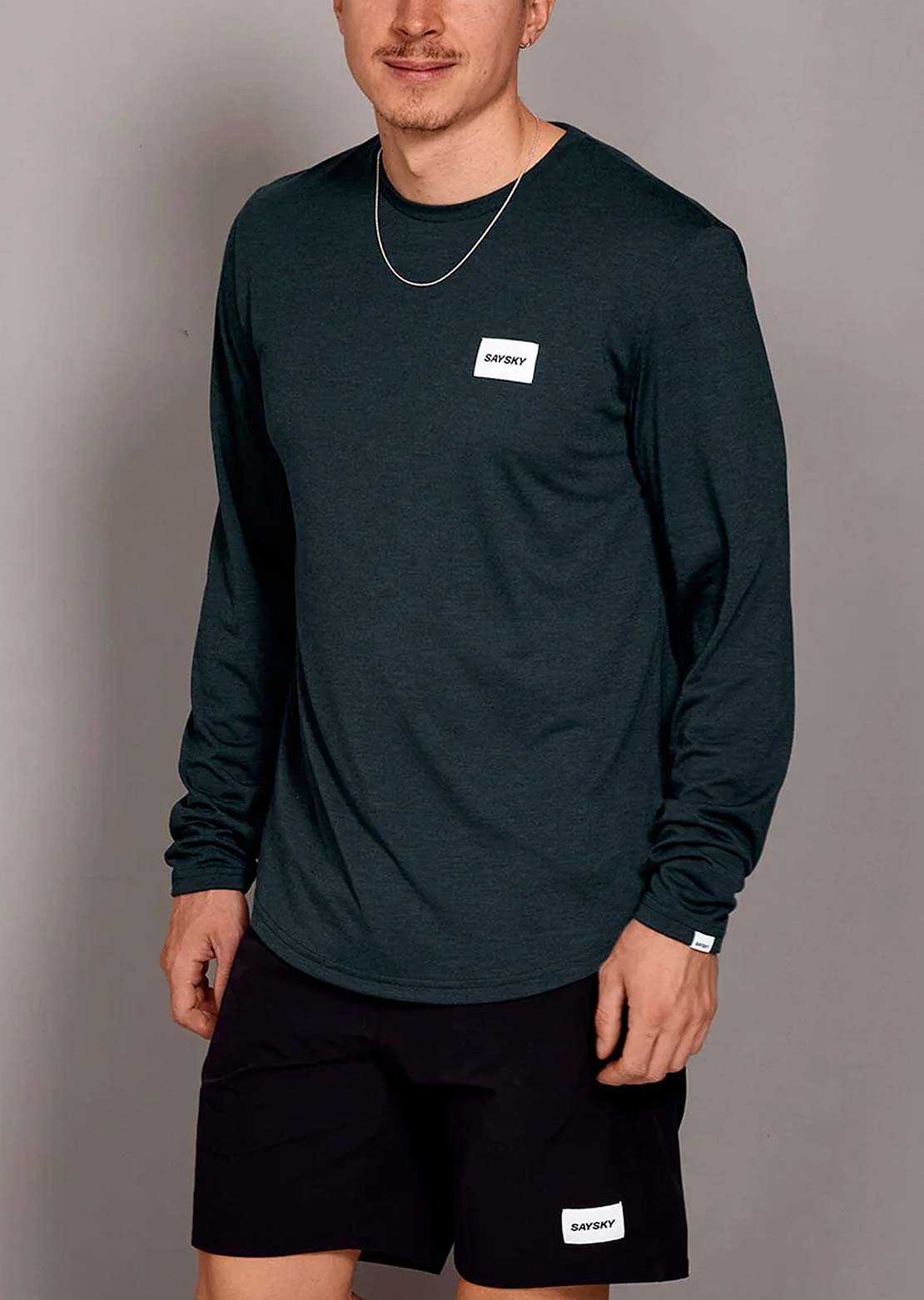 Saysky Men's Clean Motion Long Sleeve Grey