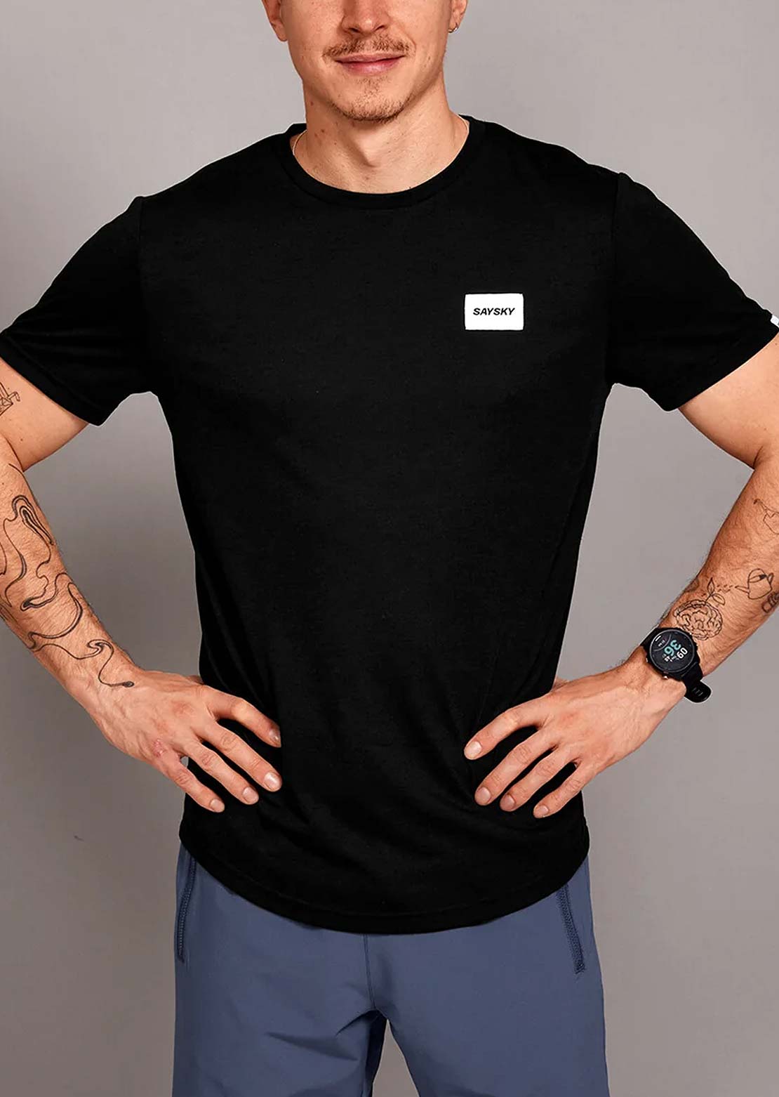 Saysky Men's Clean Motion T-Shirt Black