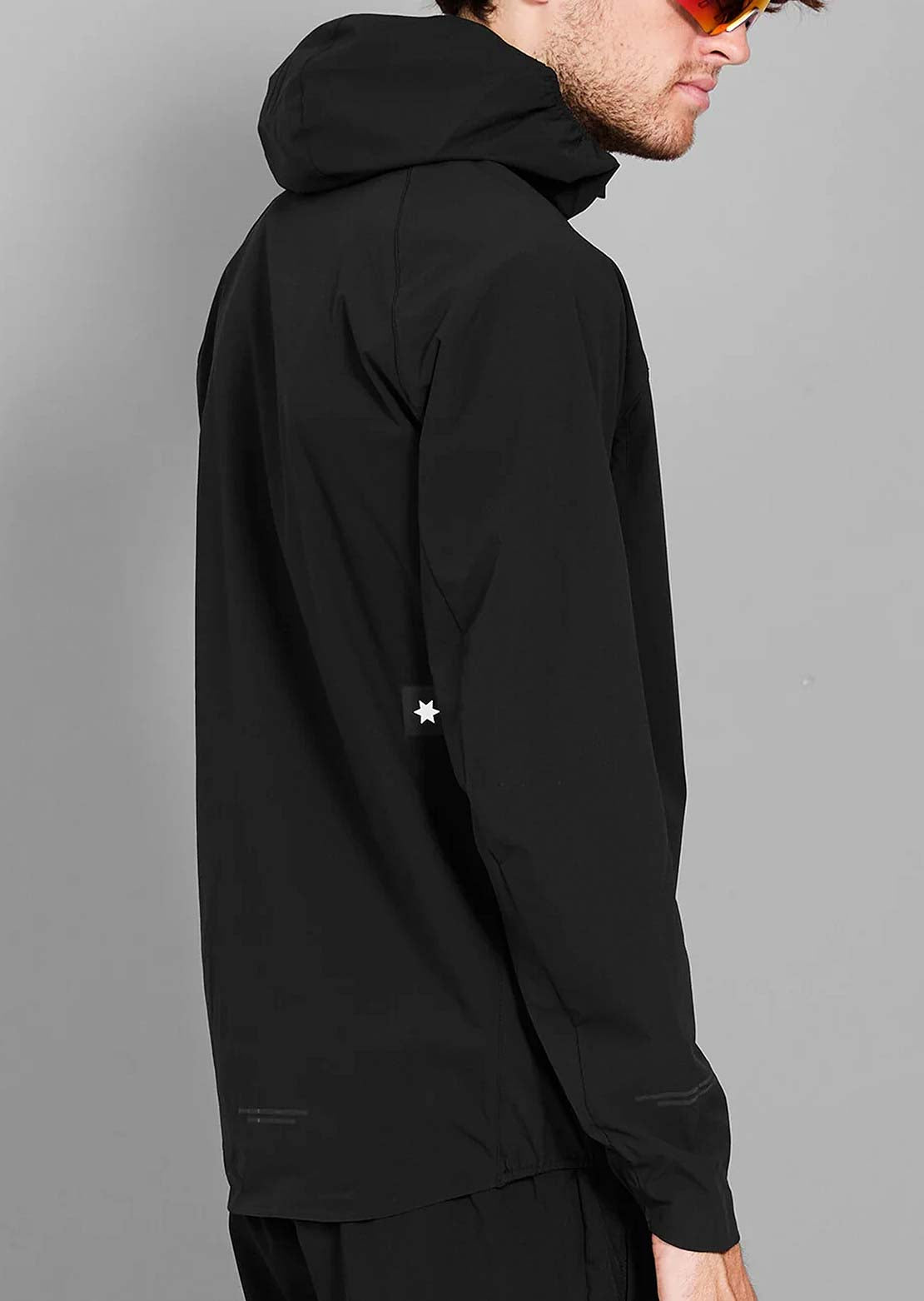 Saysky Men's Clean Pace Flex Hooded Jacket Black