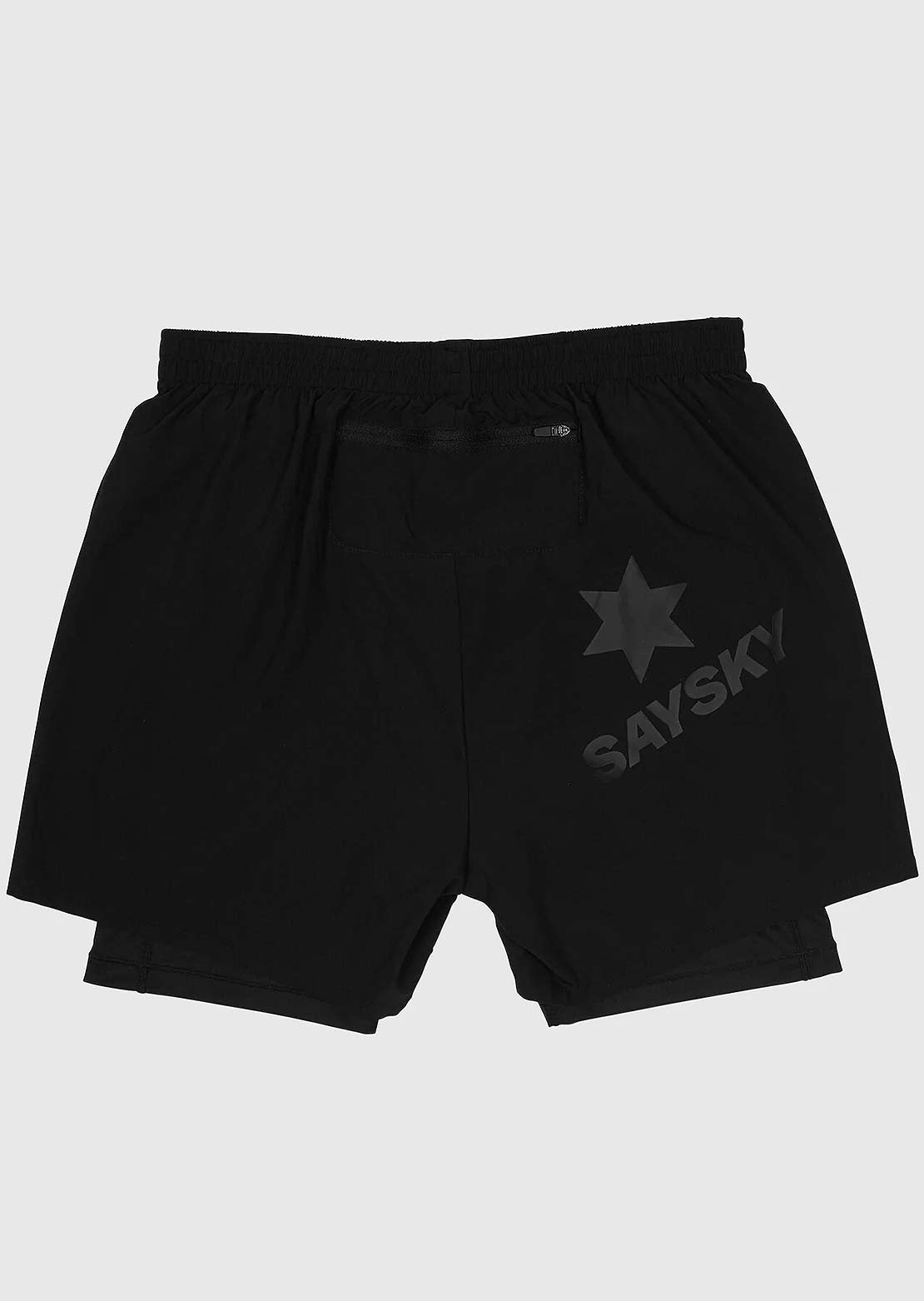 Saysky Men's Pace 2 in 1 5" Shorts Black