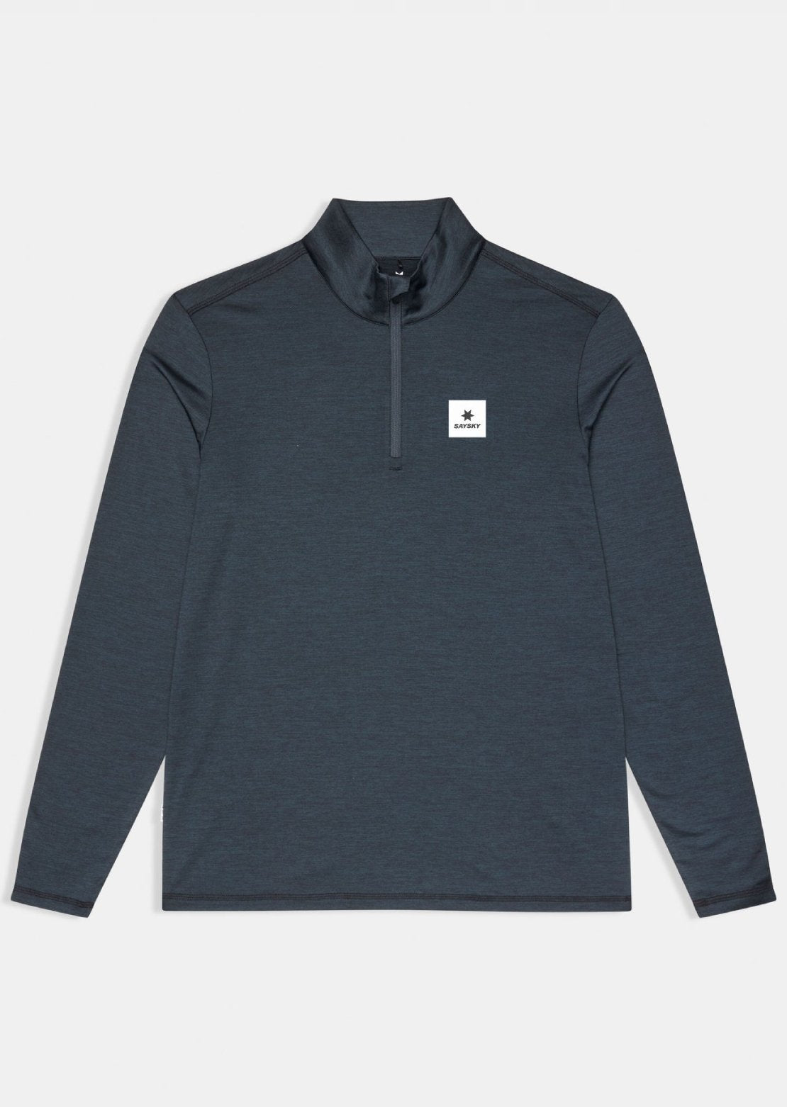Saysky Men's Pace Half Zip Long Sleeve Black