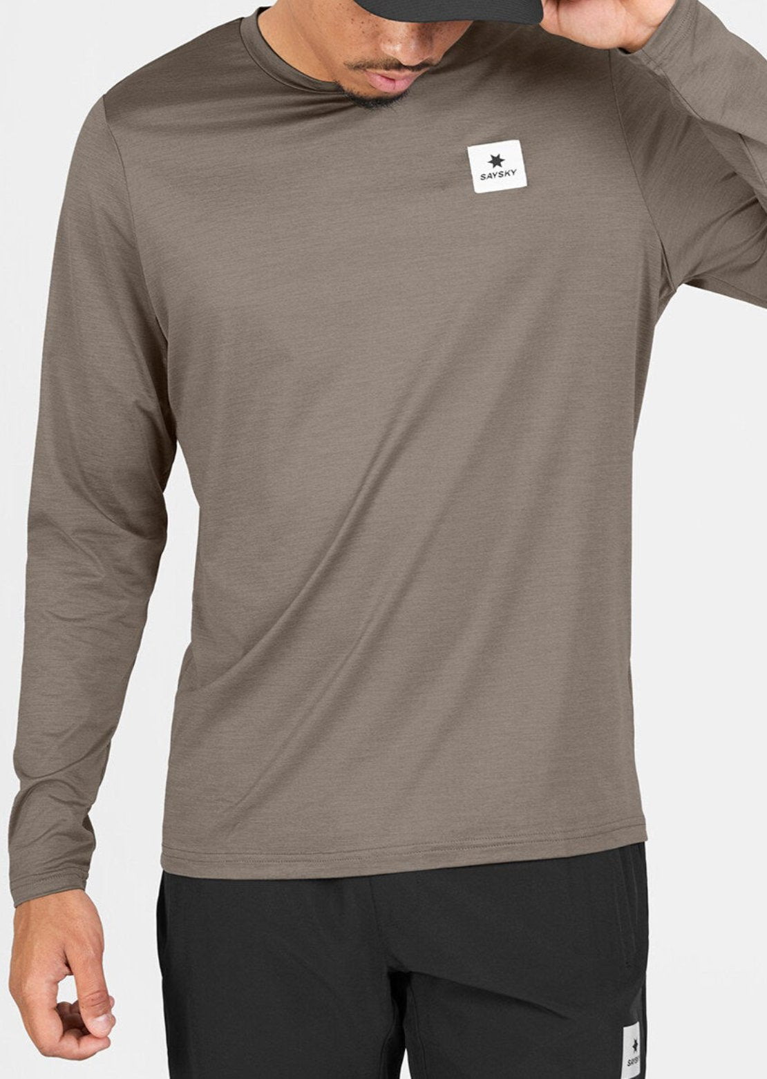 Saysky Men's Pace Long Sleeve Taupe