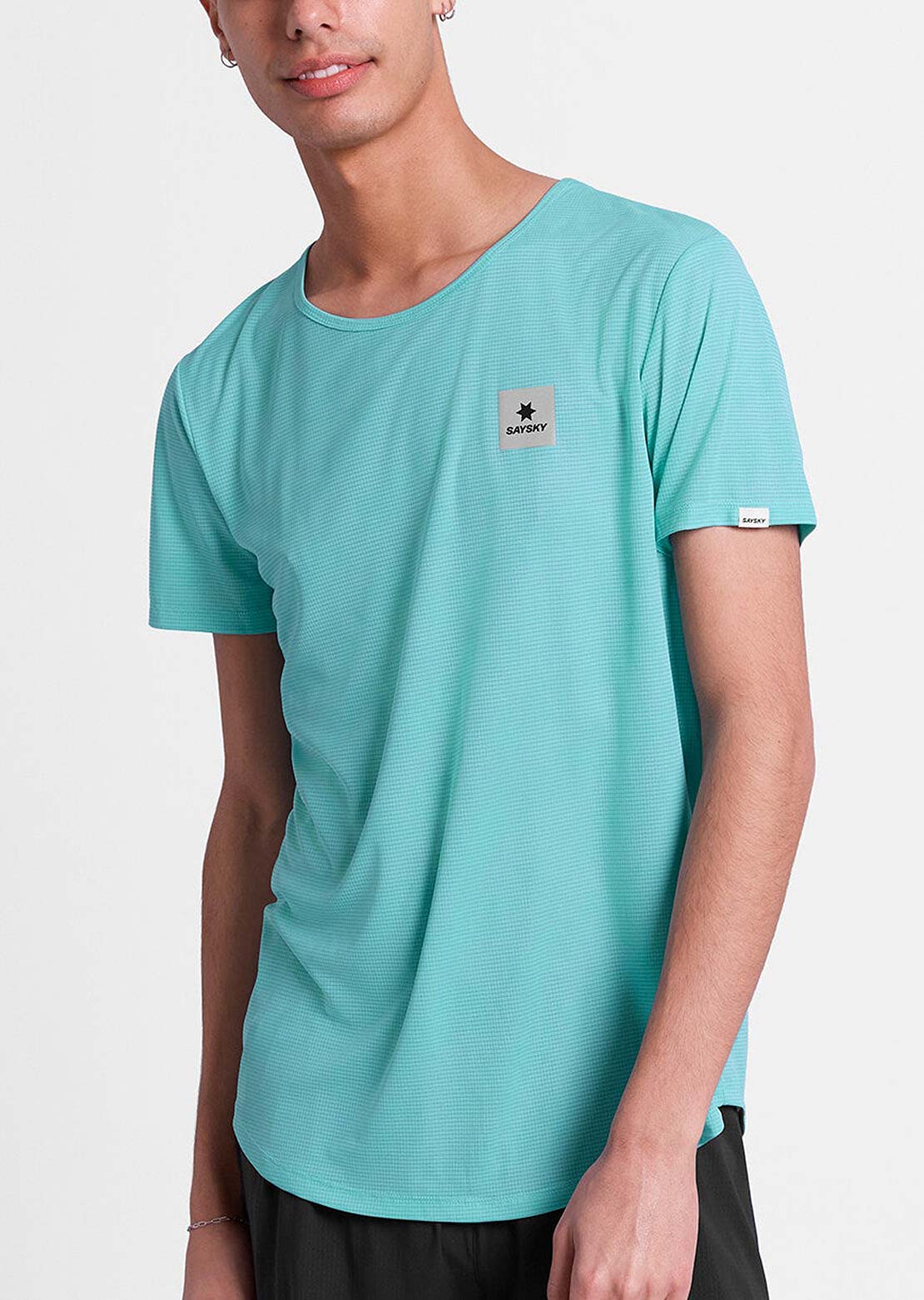 Saysky Men's Reactive Flow T-Shirt Blue Logo