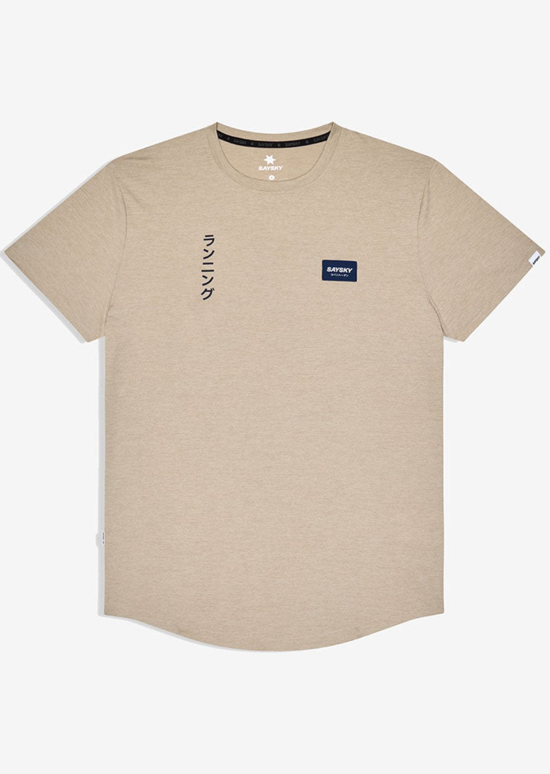 Saysky Men's X Checks of Edo Combat Pro T-Shirt Sand