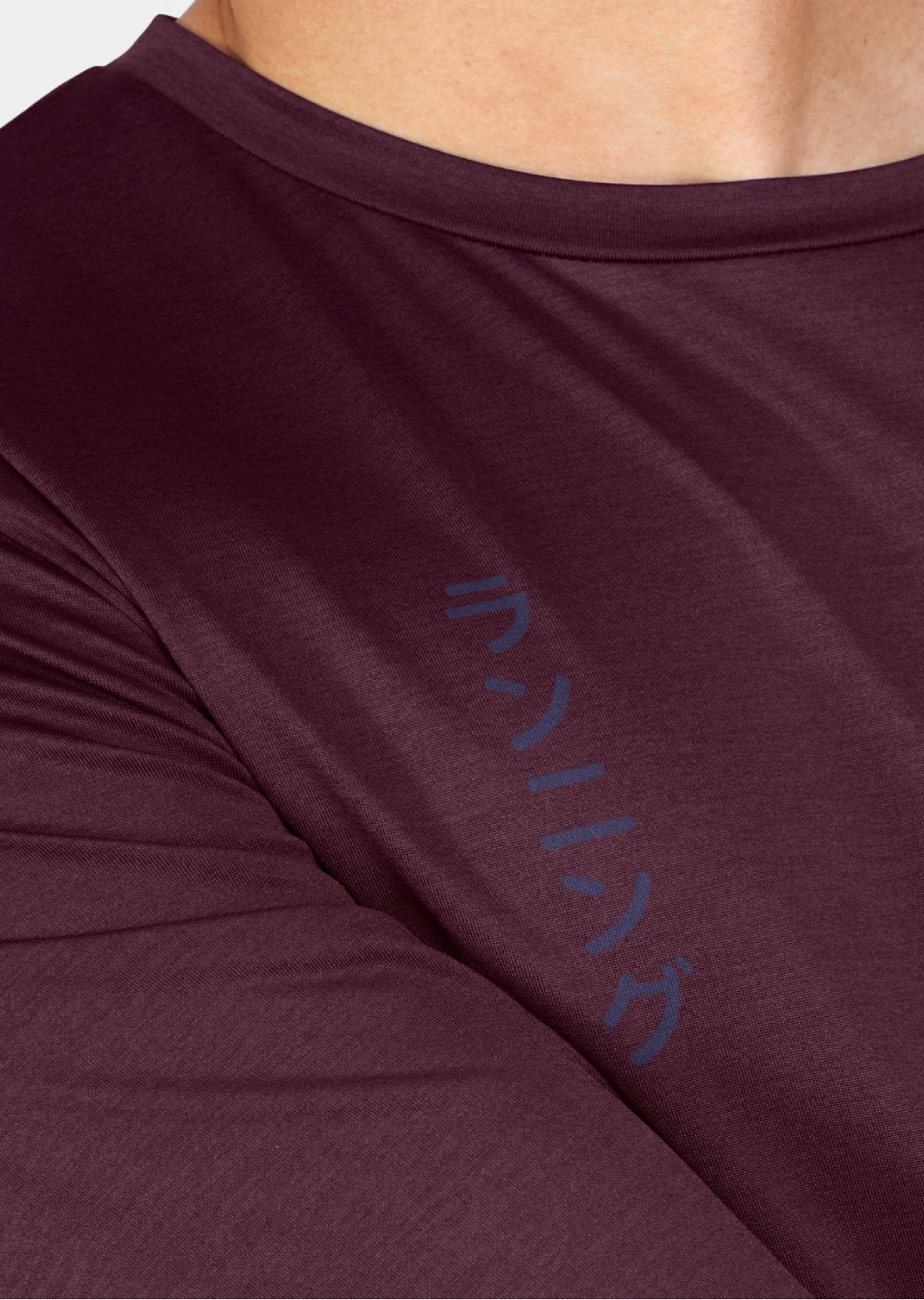 Saysky Men's X Checks of Edo Pace Long Sleeve Burgundy