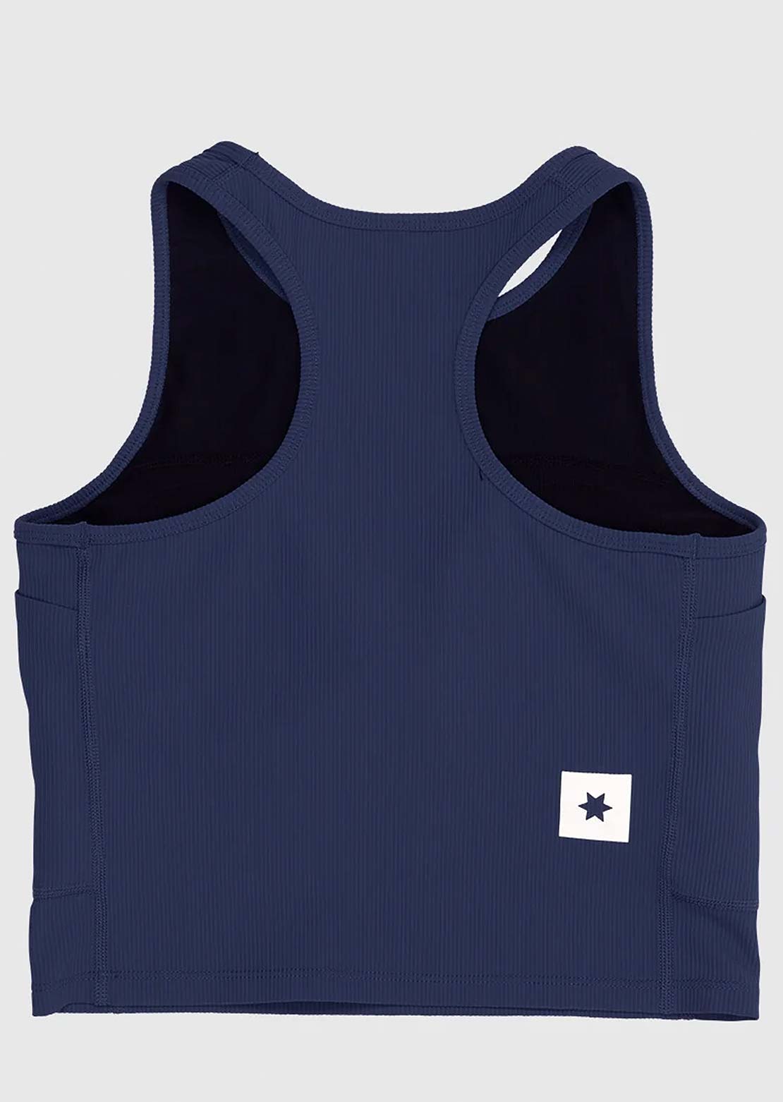 Saysky Women's Combat Rib Crop Top Blue