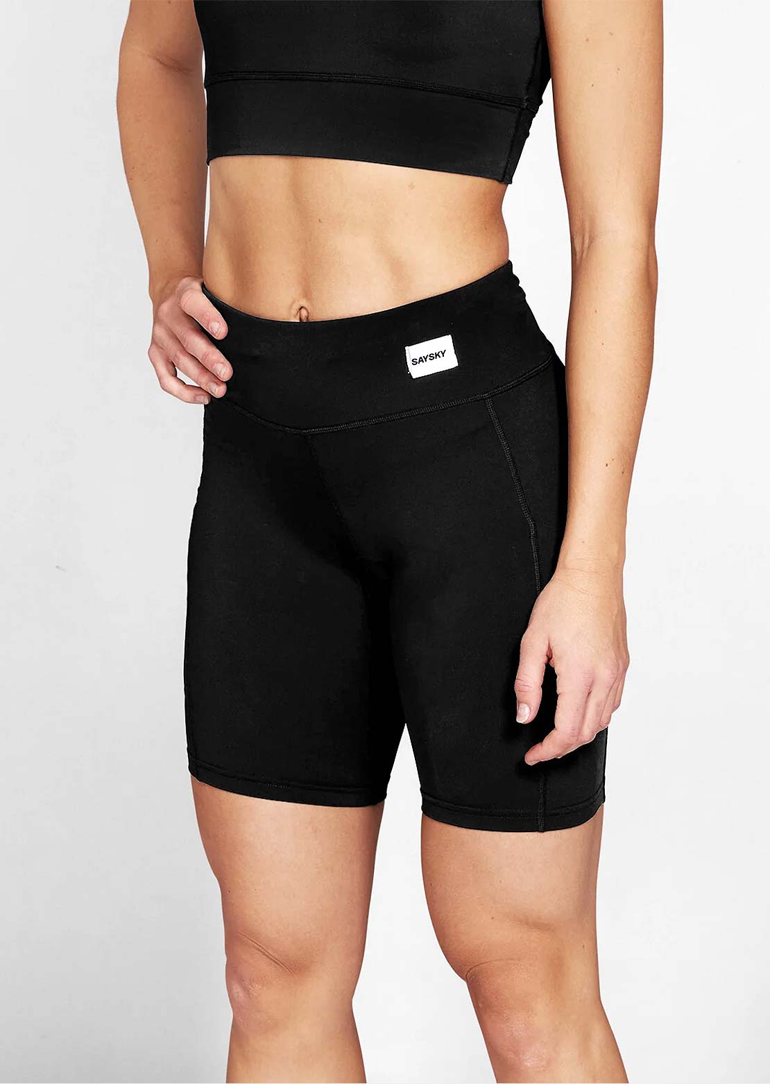 Saysky Women's Motion+ Short 9" Tights Black