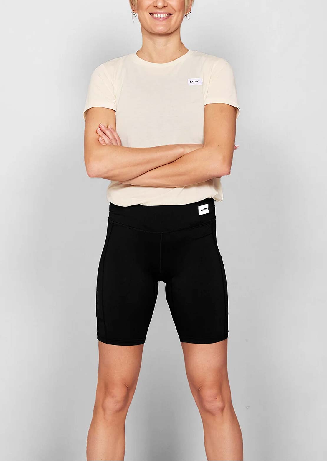 Saysky Women's Motion+ Short 9" Tights Black