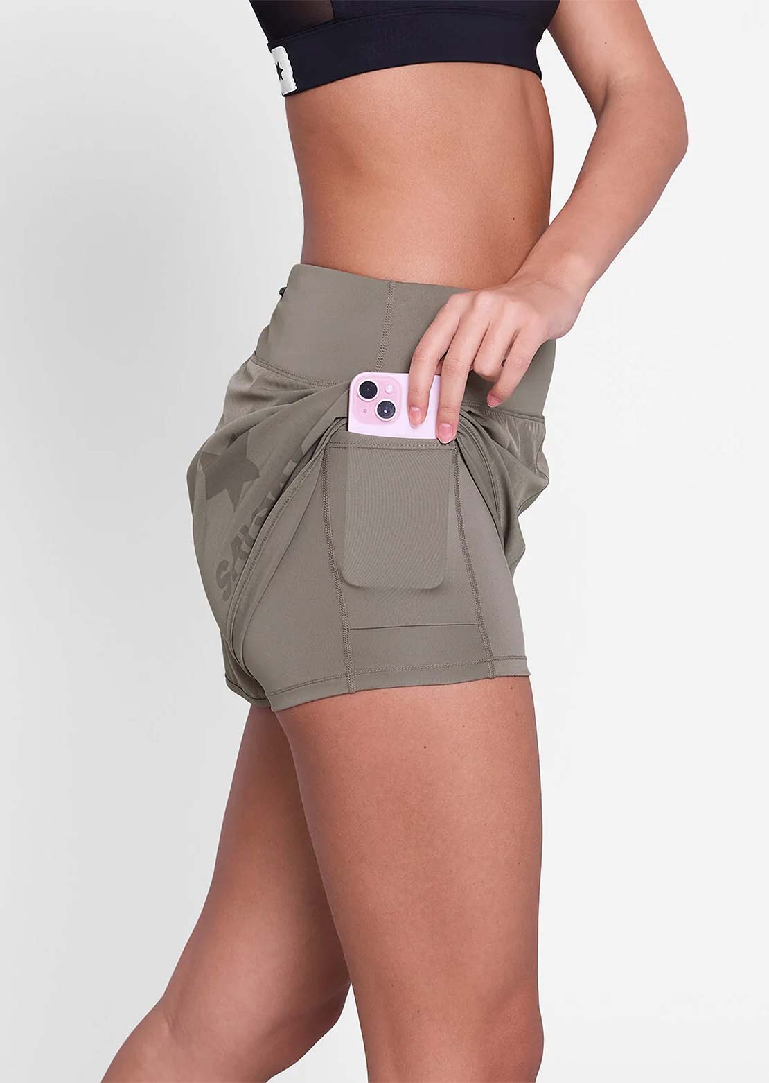 Saysky Women's Pace 3" Shorts Taupe