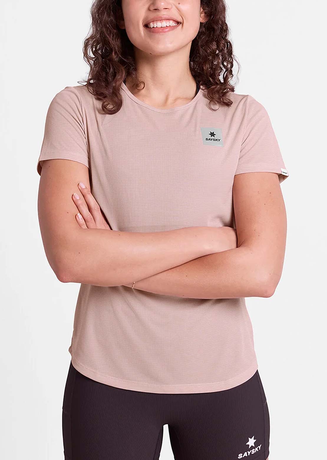 Saysky Women's Reactive Flow T-Shirt Pink Logo