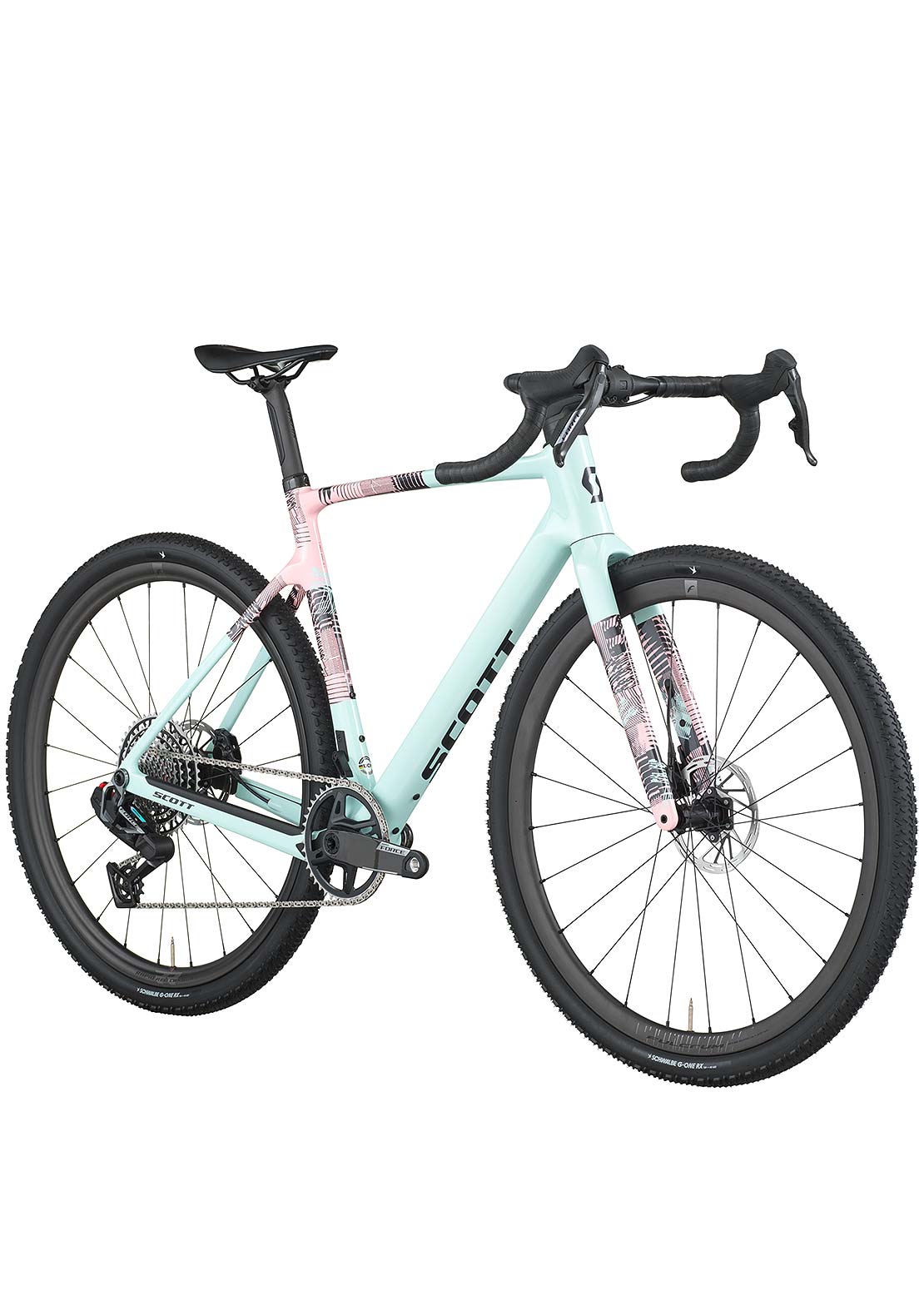 SCOTT Men's Addict Gravel 10 Bike Gelato Blue/Gelato Pink