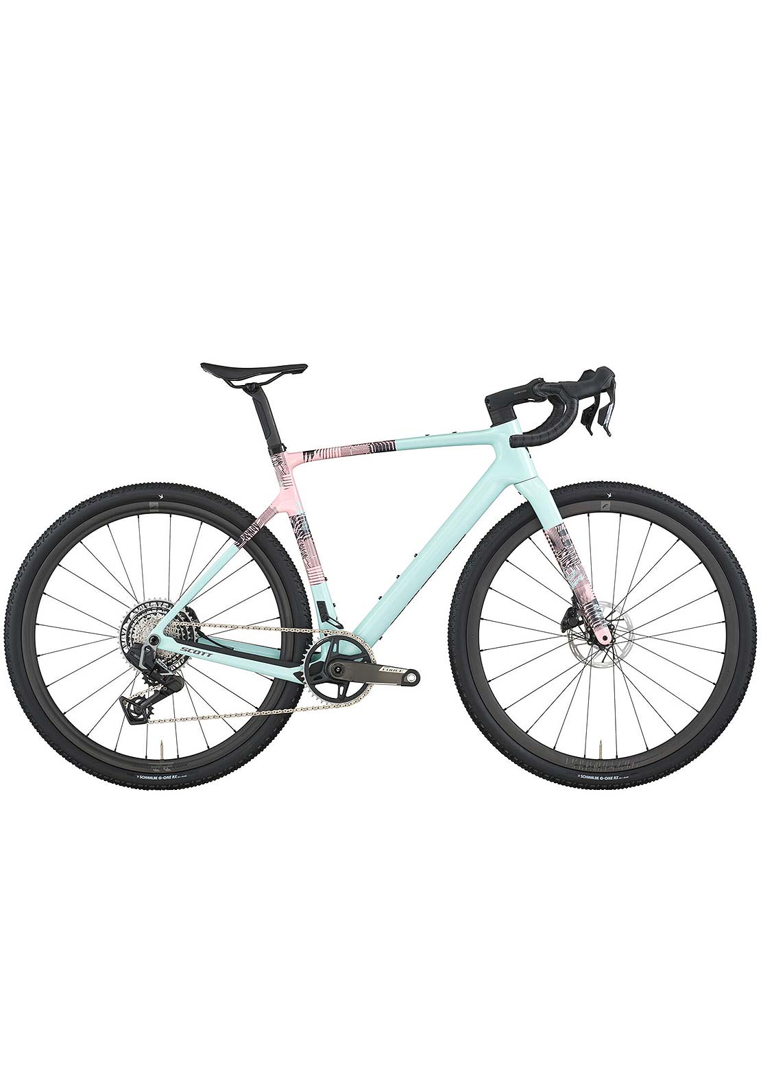 SCOTT Men's Addict Gravel 10 Bike Gelato Blue/Gelato Pink