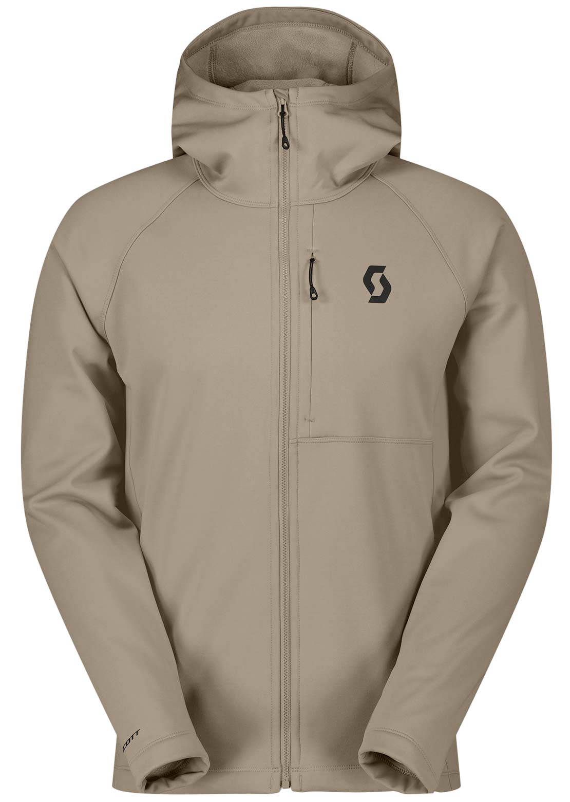 SCOTT Men's Defined Warm Zip Hood Portobello Beige