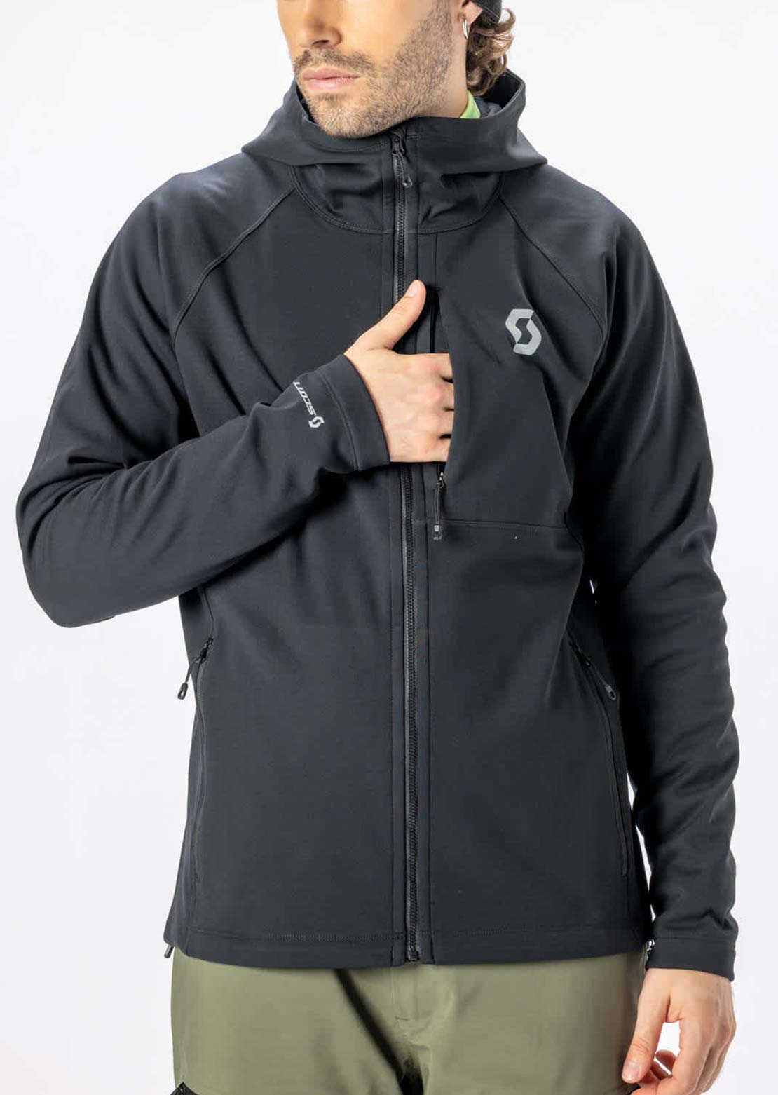 SCOTT Men's Defined Warm Zip Hood