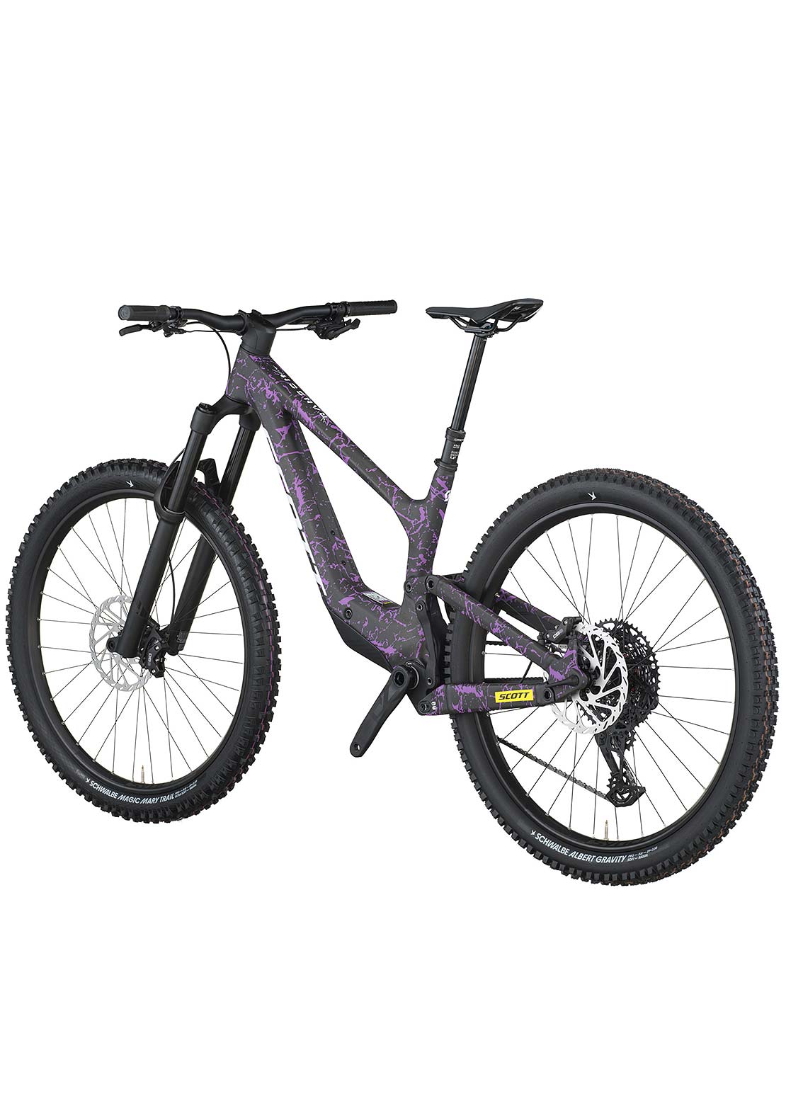 SCOTT Men's Ransom 920 Mountain Bike Carbon Black/Crackle Purple